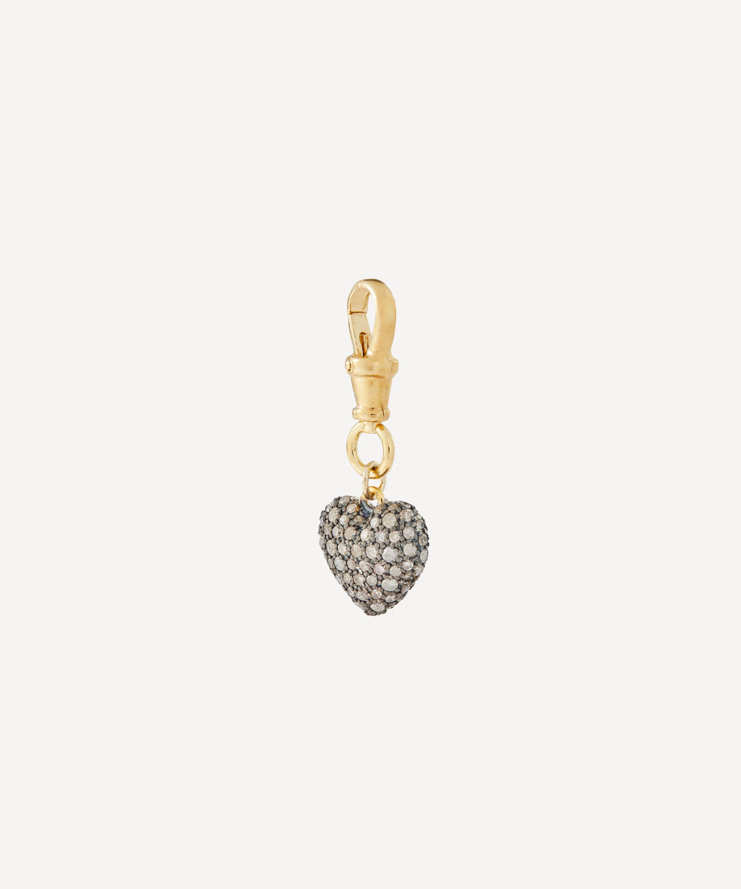 Kirstie Le Marque - Gold-Plated Diamond Cushion Heart Pendant image number 1