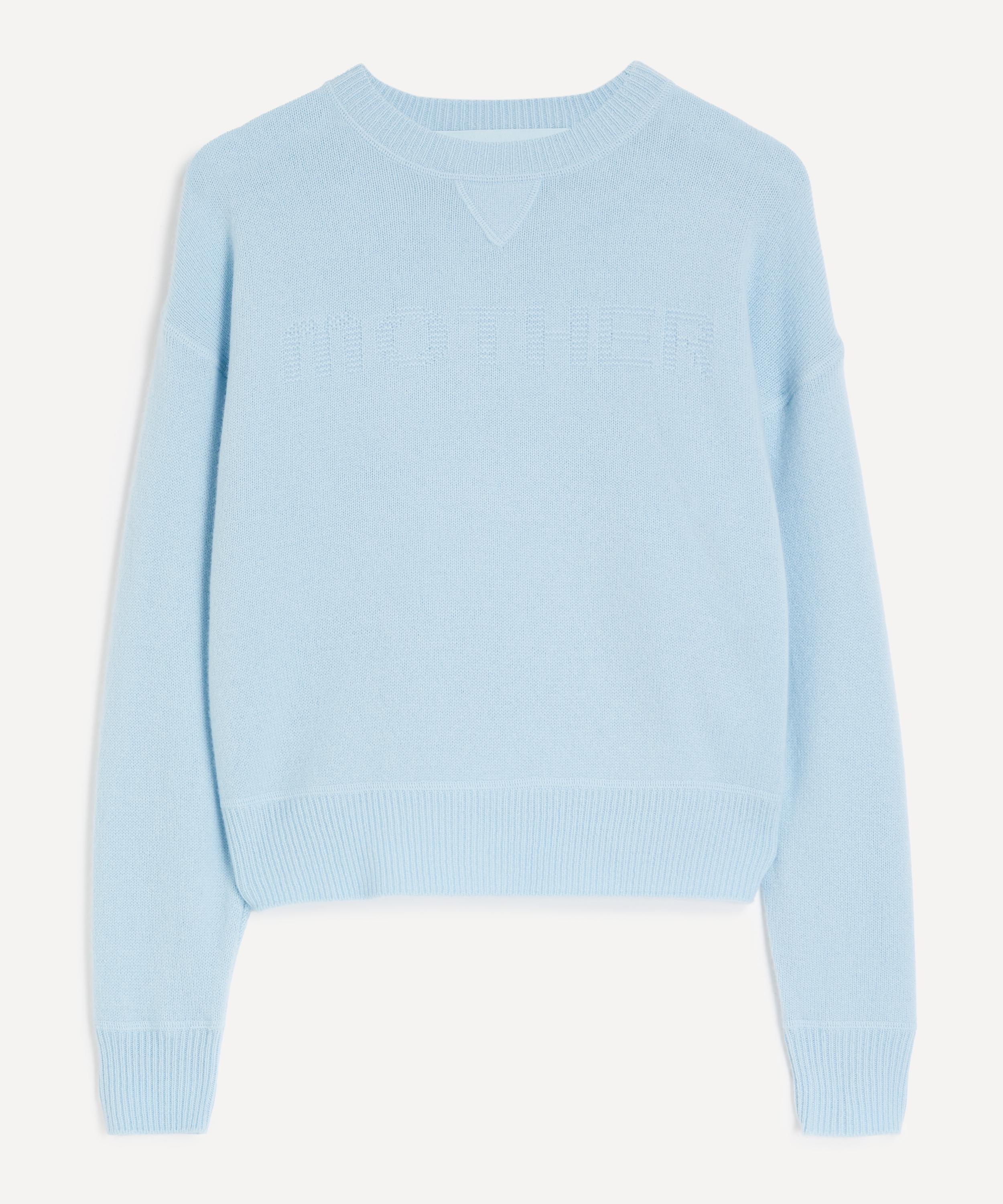 Mother - Light Blue Cashmere Logo Jumper
