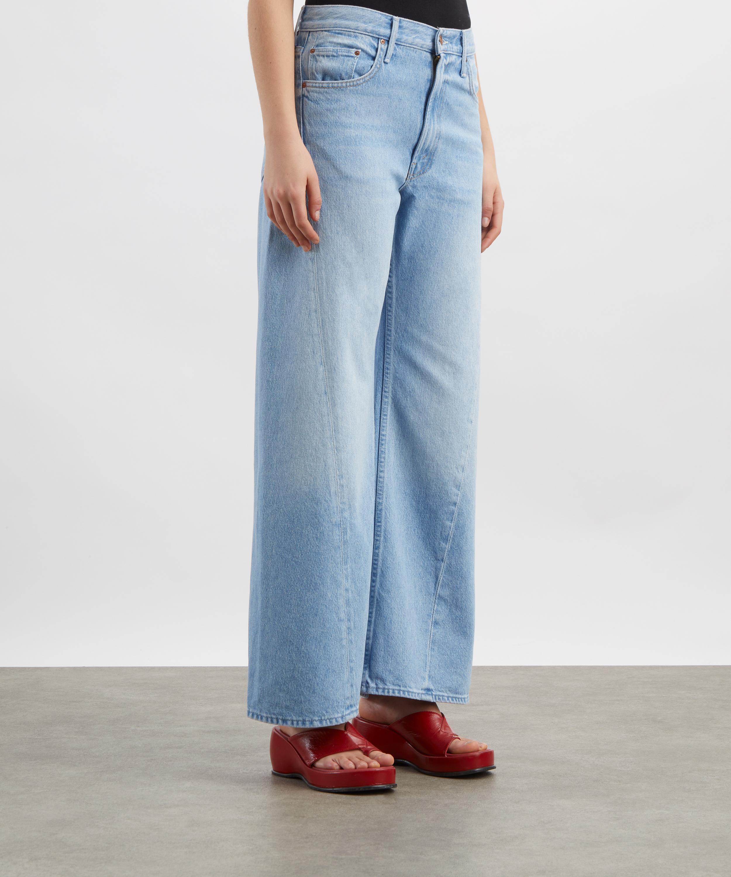 Mother - SNACKS Lemon Twist Sneak Jeans in Munchies image number 2