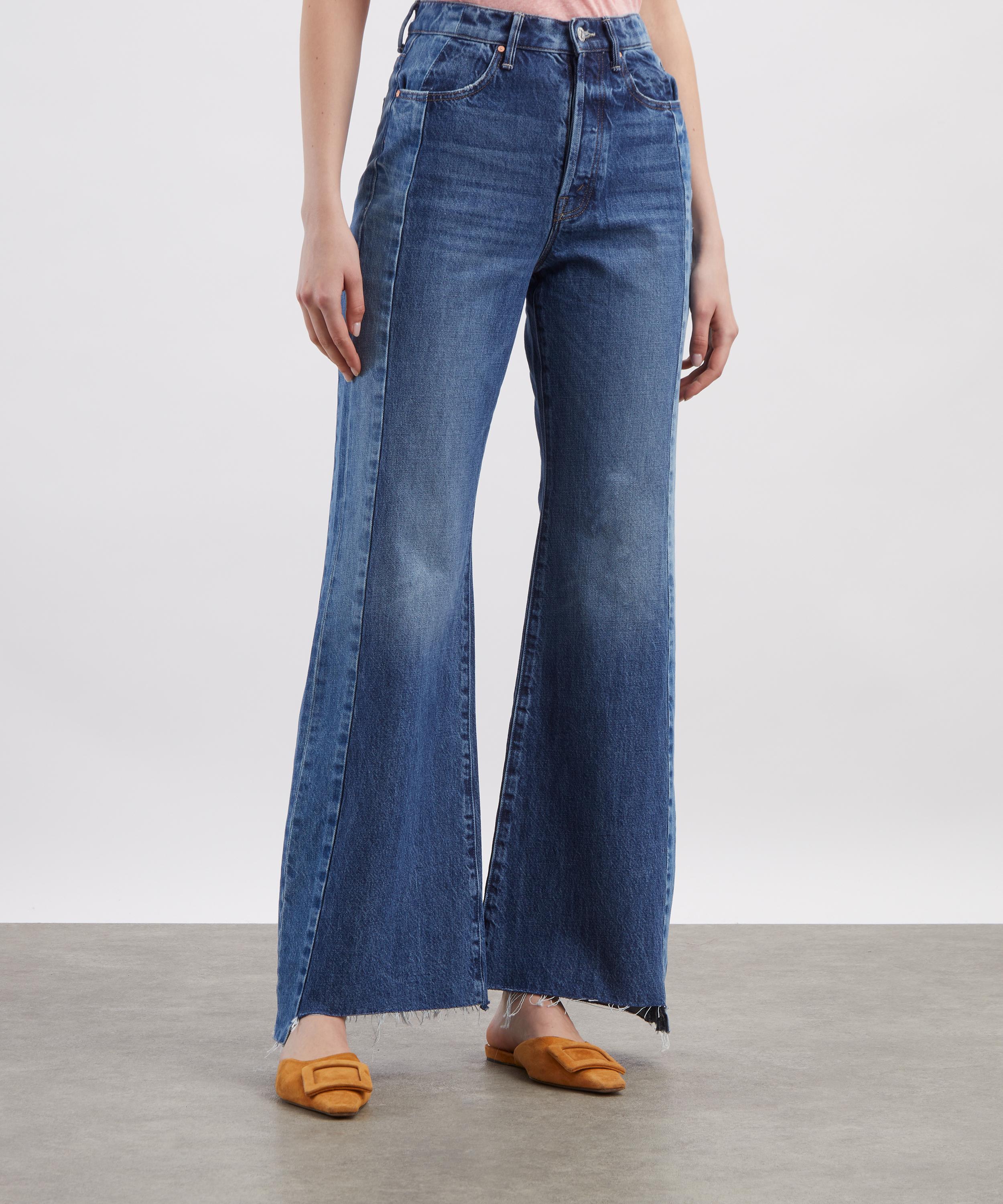 Mother The Tux Sidestepper Sneak Fray Jeans | Liberty