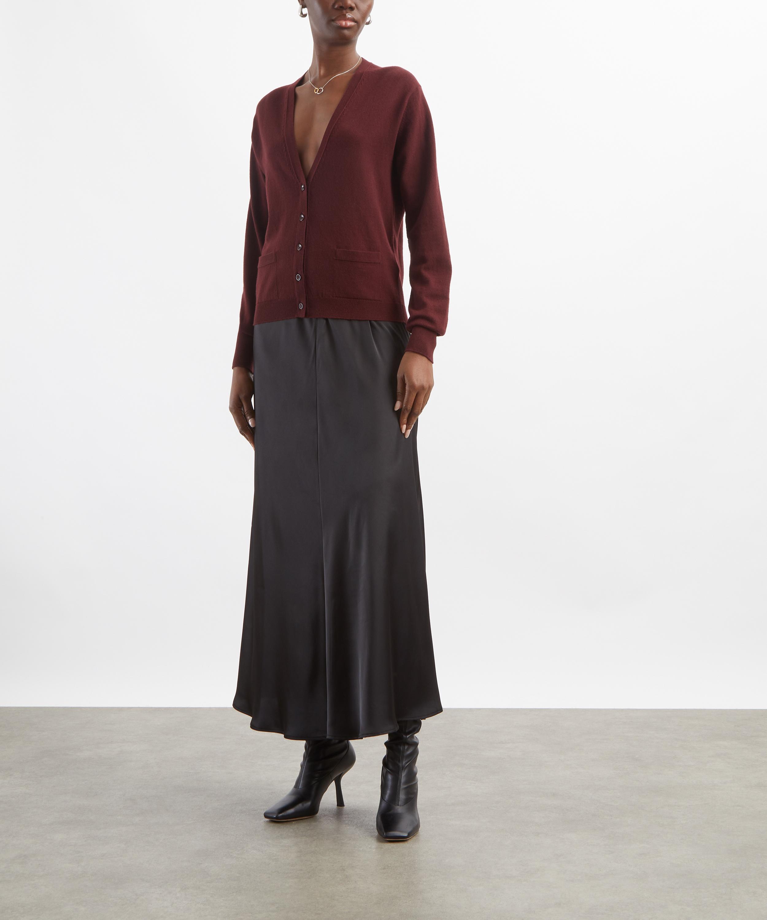 Maison Margiela - Burgundy Wool Cardigan image number 1