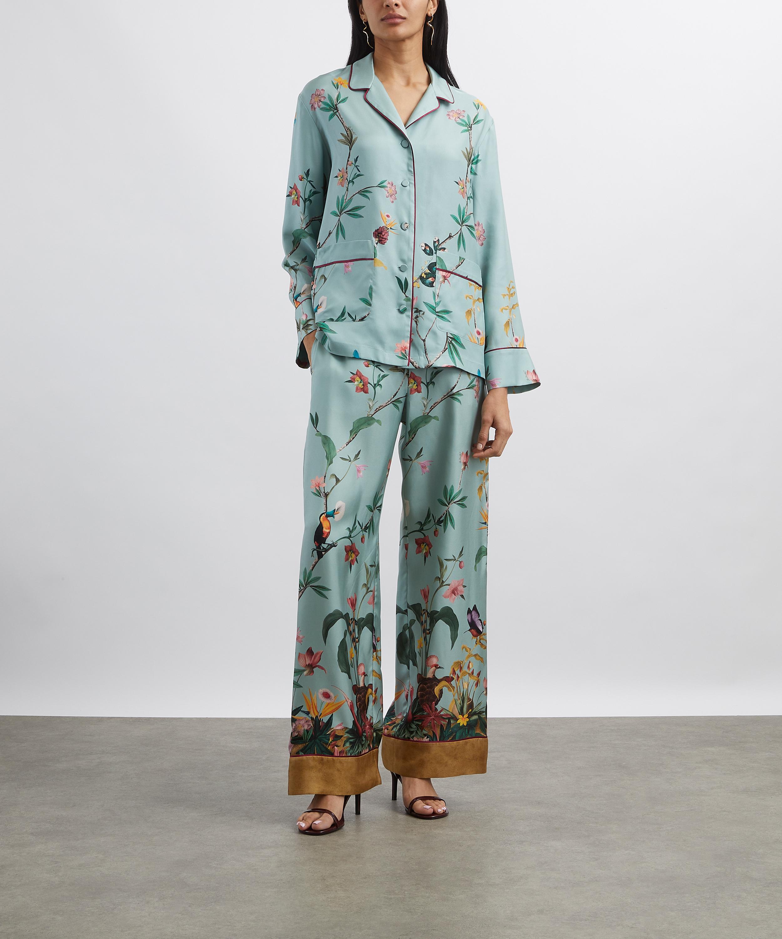 La DoubleJ - Zooflora Plac&eacute;e Pyjama Shirt image number 1