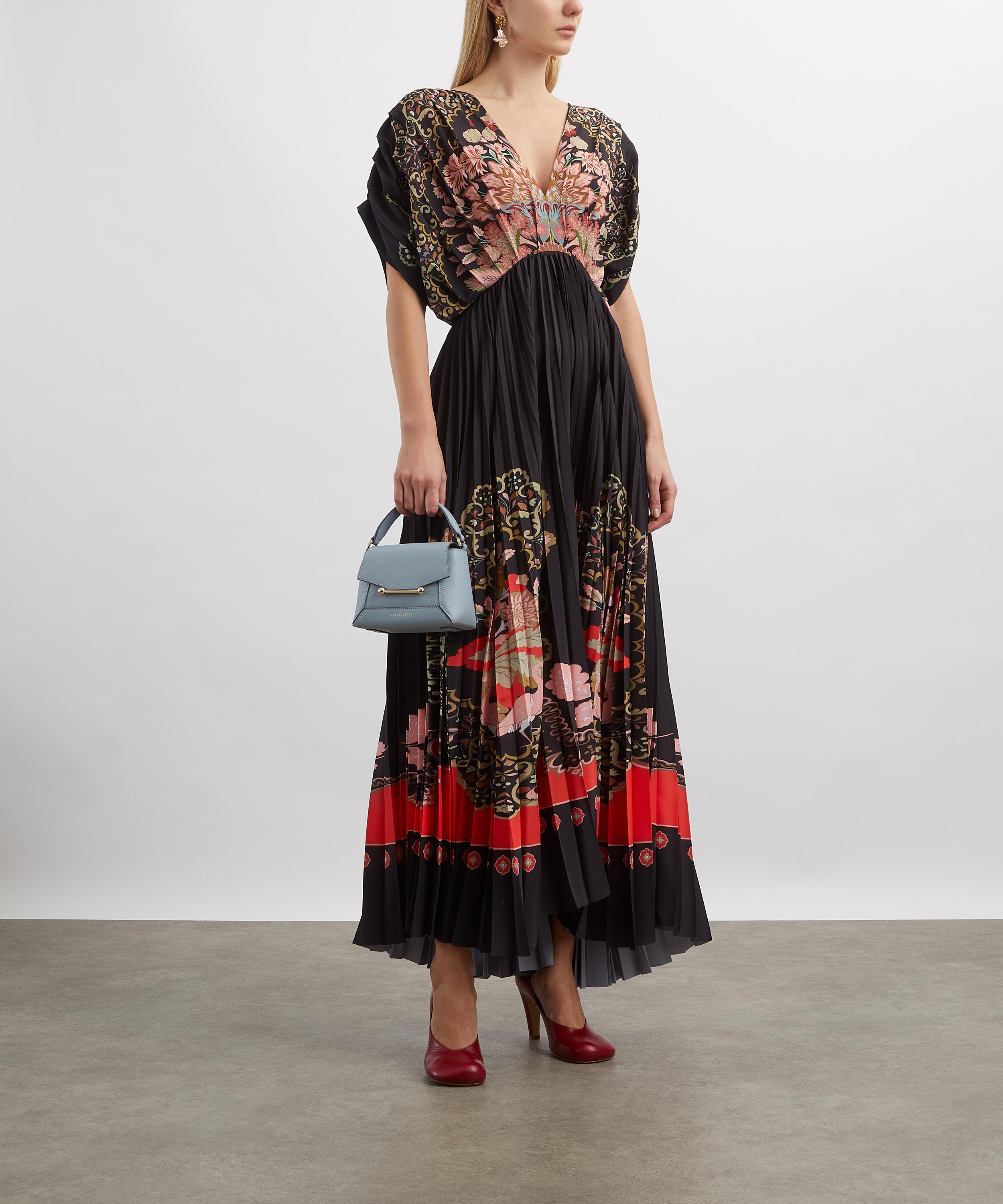 La DoubleJ - Accordian Pleated Print Maxi Dress image number 1