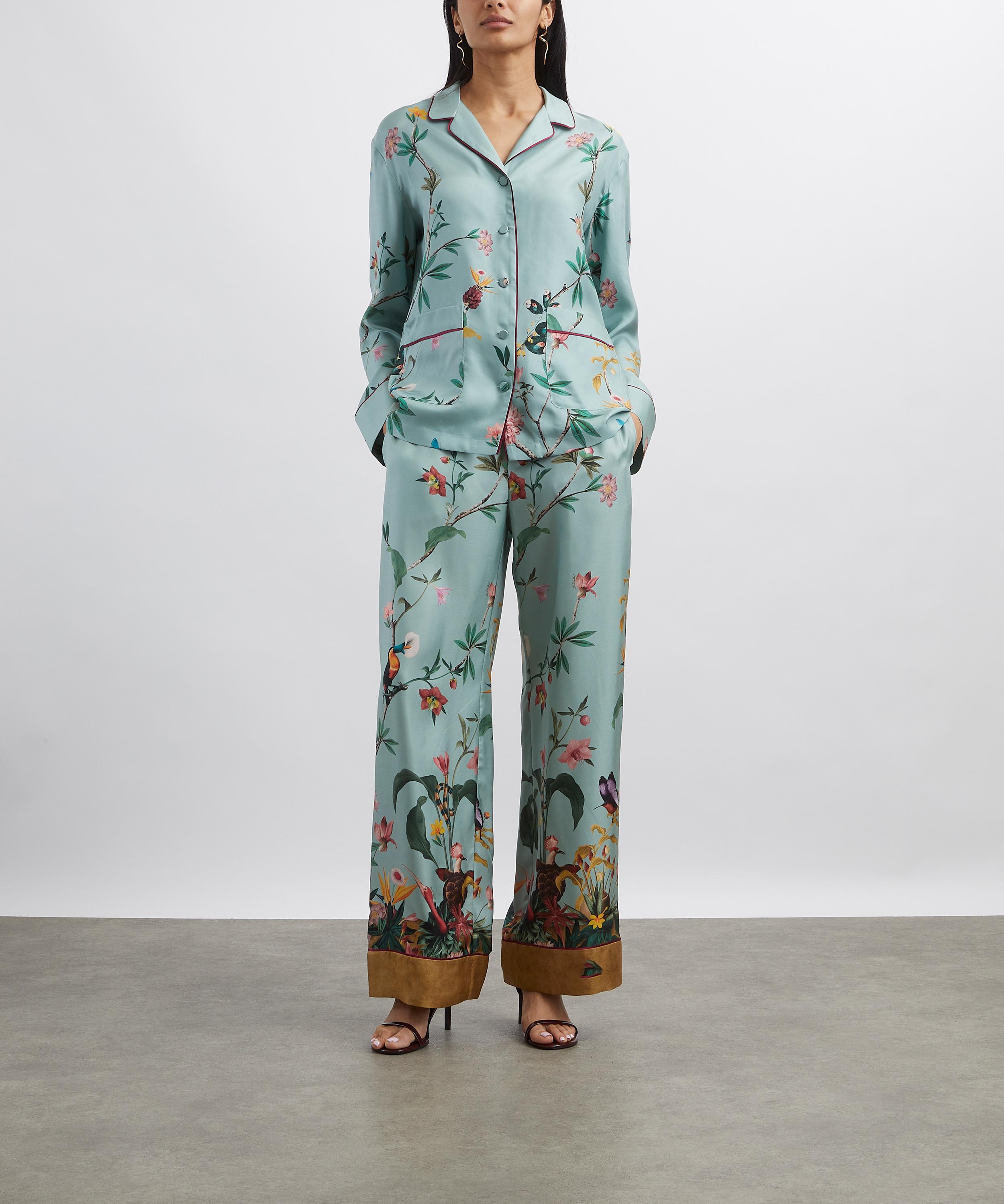 La DoubleJ - Zooflora Plac&eacute;e Pyjama Trousers image number 1