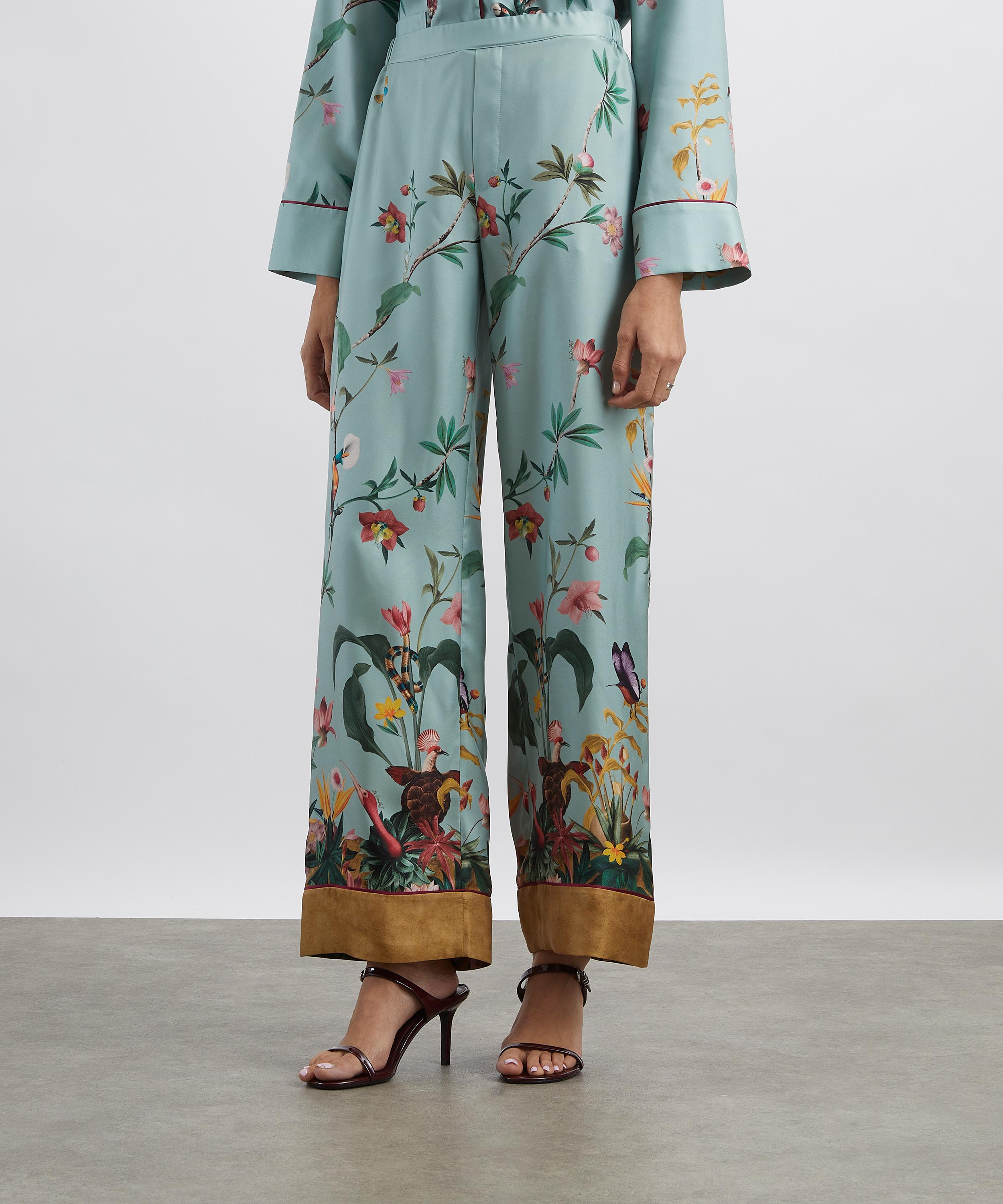 La DoubleJ - Zooflora Plac&eacute;e Pyjama Trousers image number 2