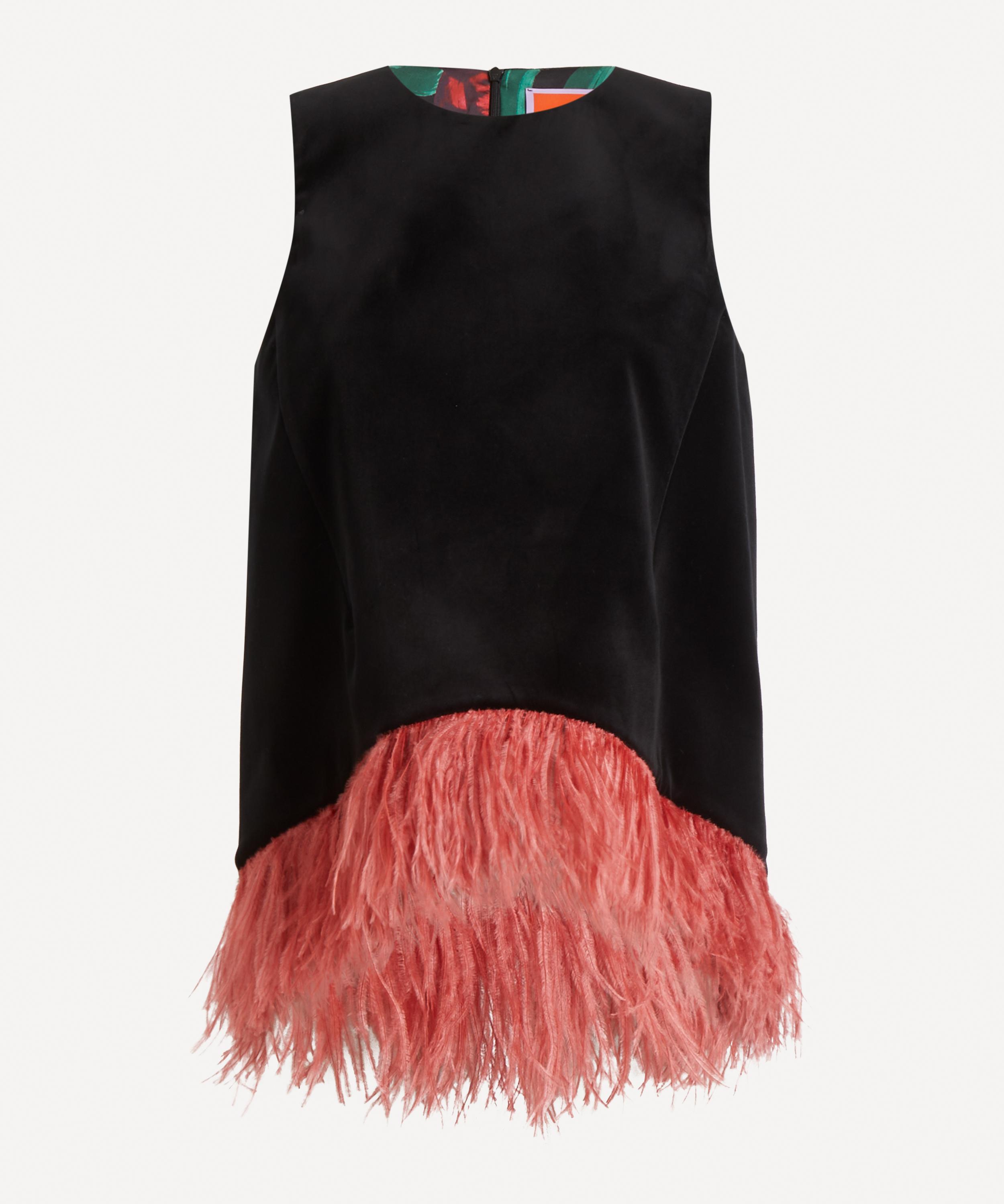 La DoubleJ - La Scala Solid Black Velvet Top&nbsp;