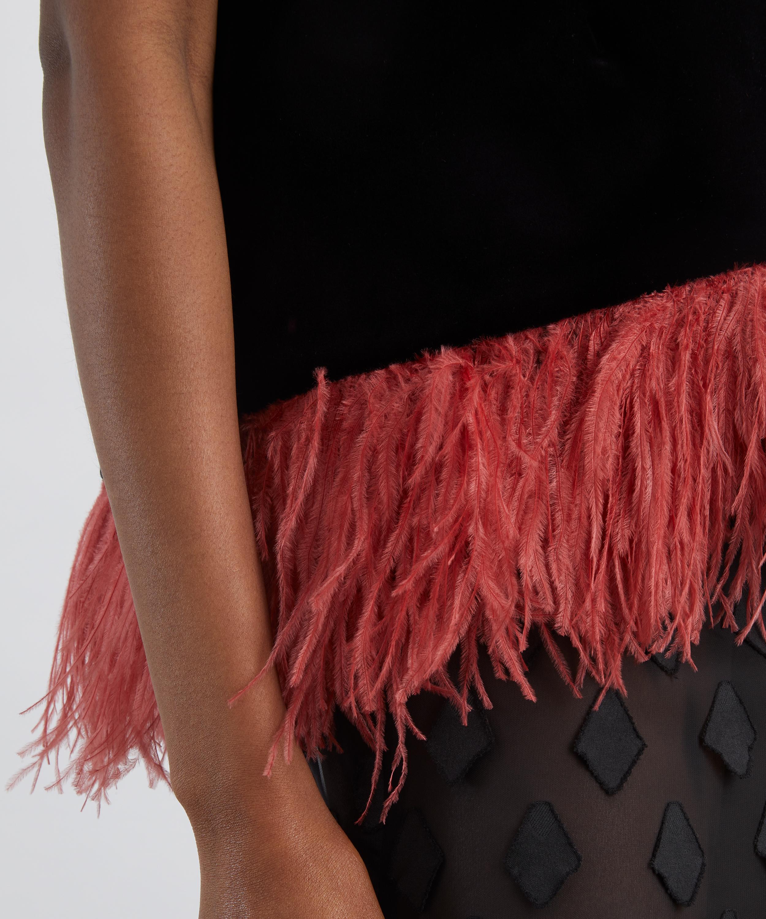 La DoubleJ - La Scala Solid Black Velvet Top&nbsp; image number 4