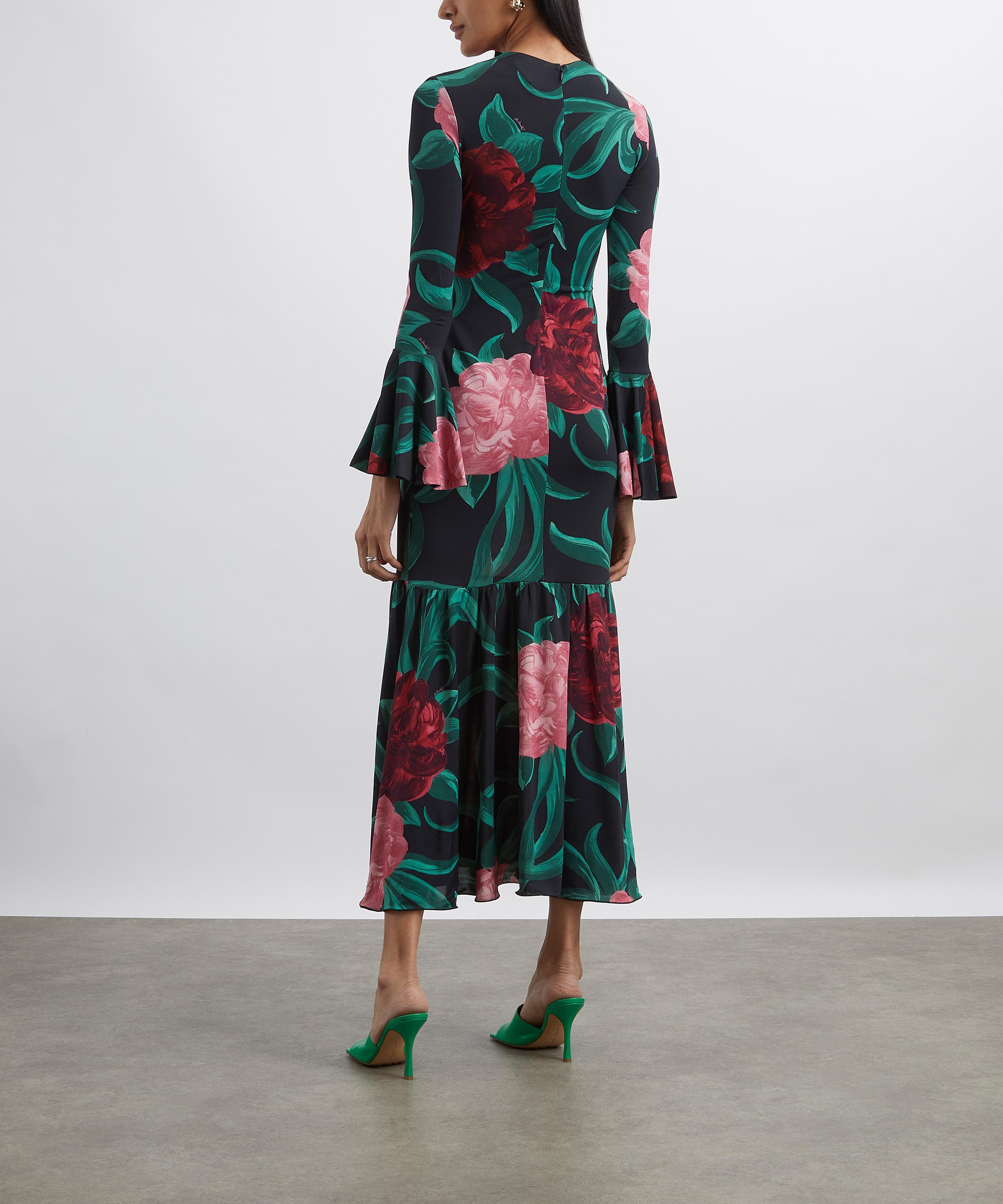 La DoubleJ - Alba Peony Black Dress image number 3