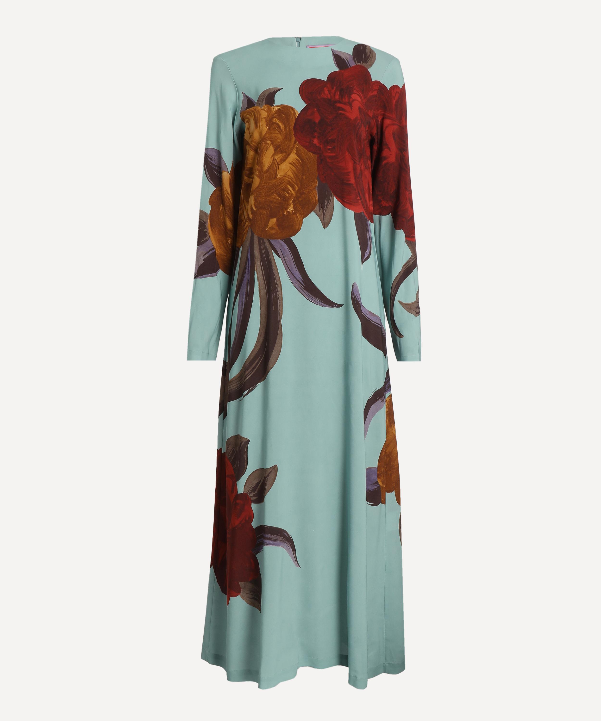 La DoubleJ - Long-Sleeve Peony Swing Dress