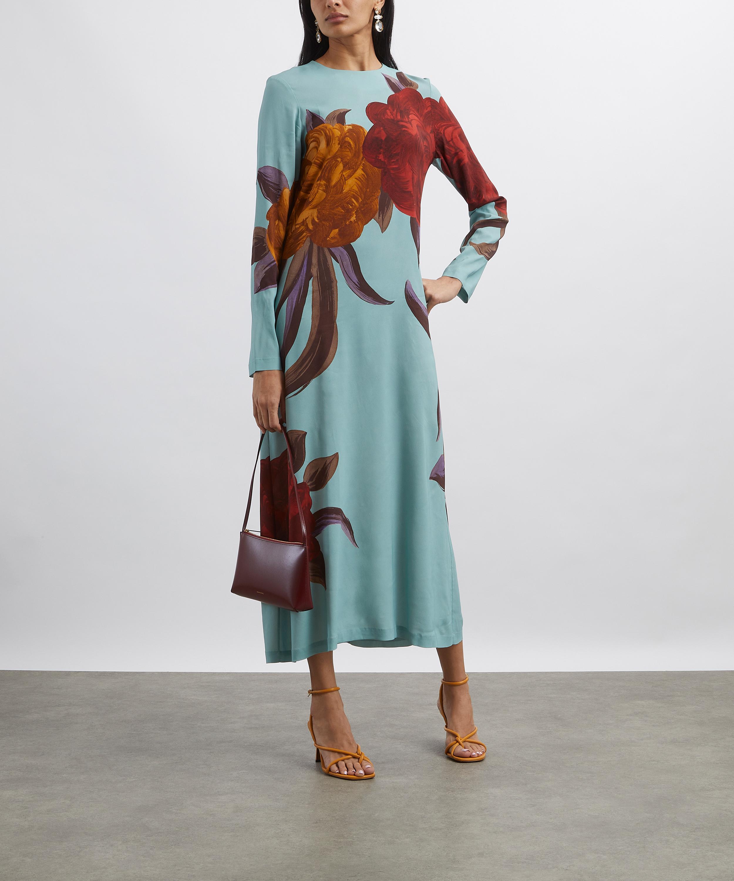 La DoubleJ - Long-Sleeve Peony Swing Dress image number 1