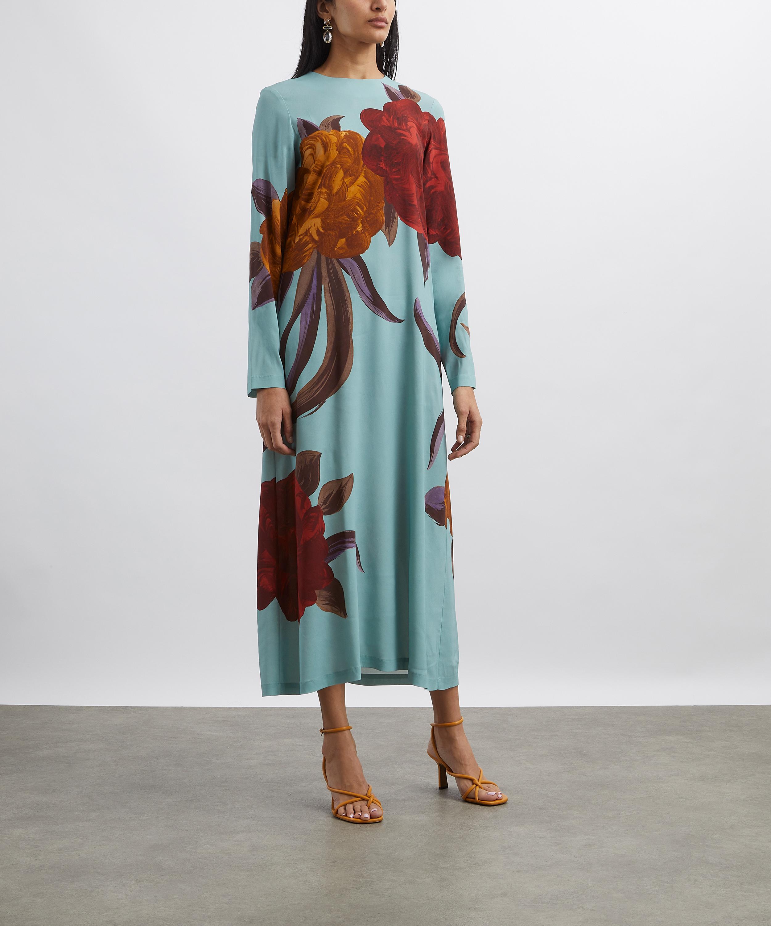 La DoubleJ - Long-Sleeve Peony Swing Dress image number 2