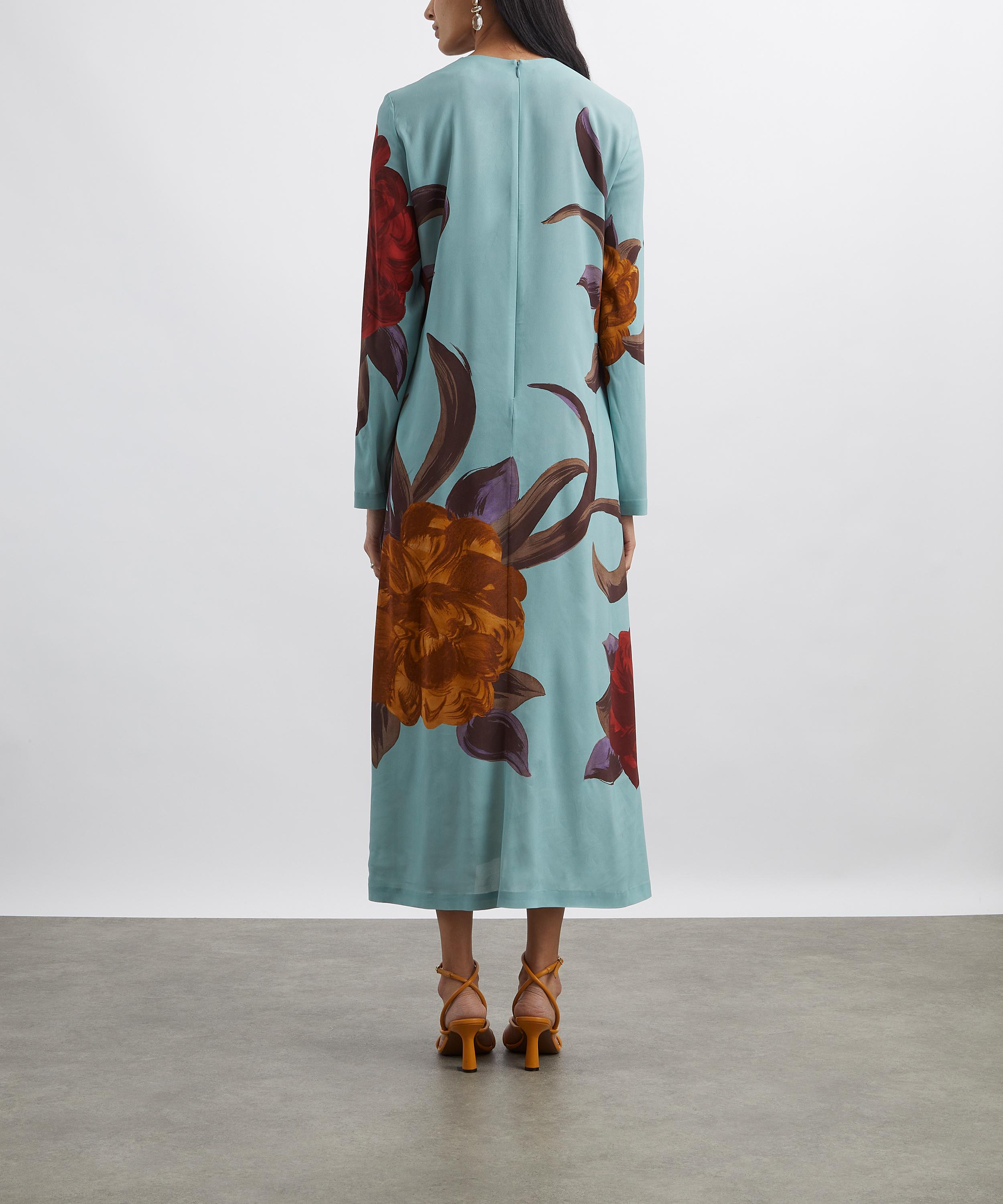 La DoubleJ - Long-Sleeve Peony Swing Dress image number 3