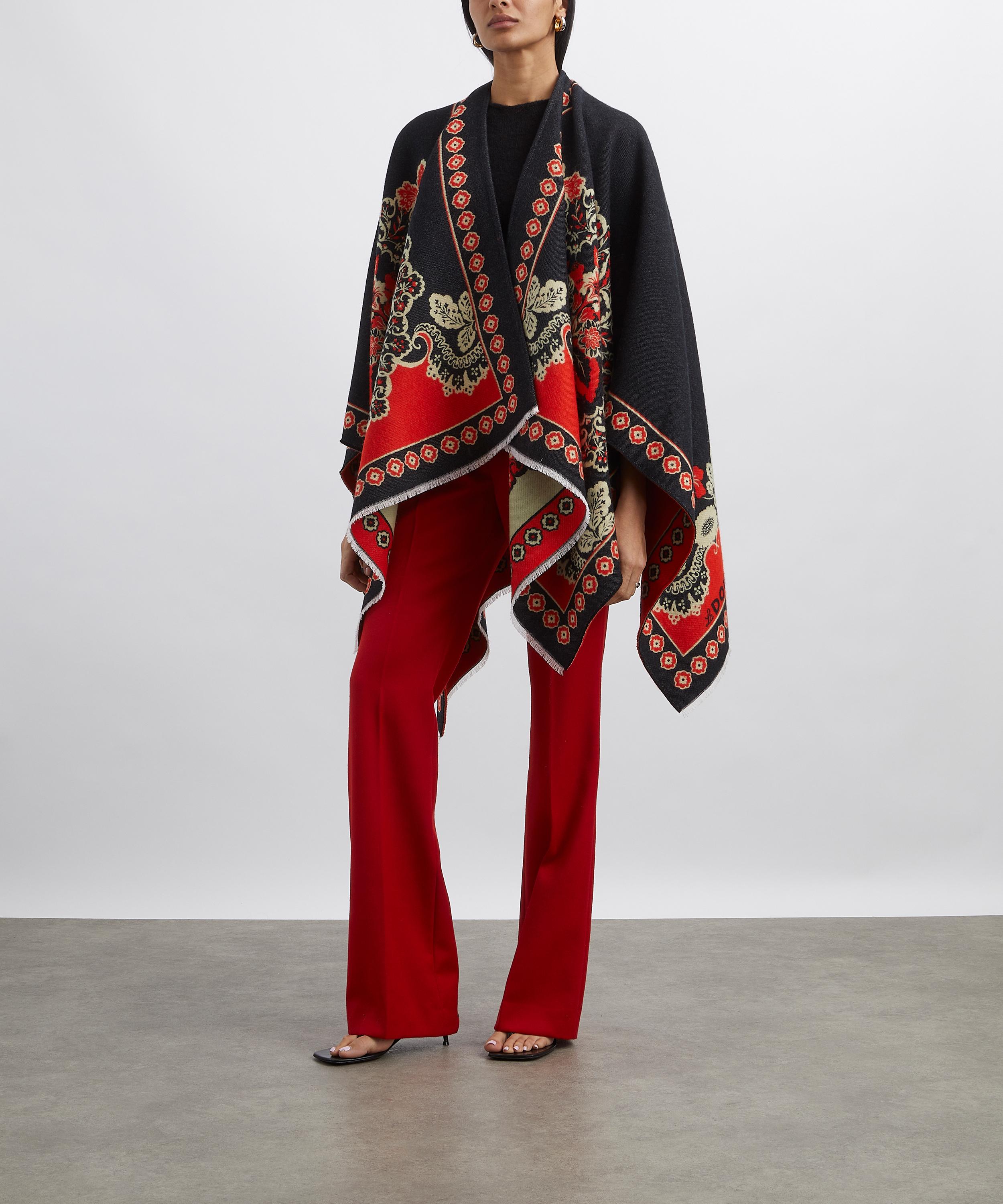 La DoubleJ - Cornucopia Wool-Silk Poncho image number 2