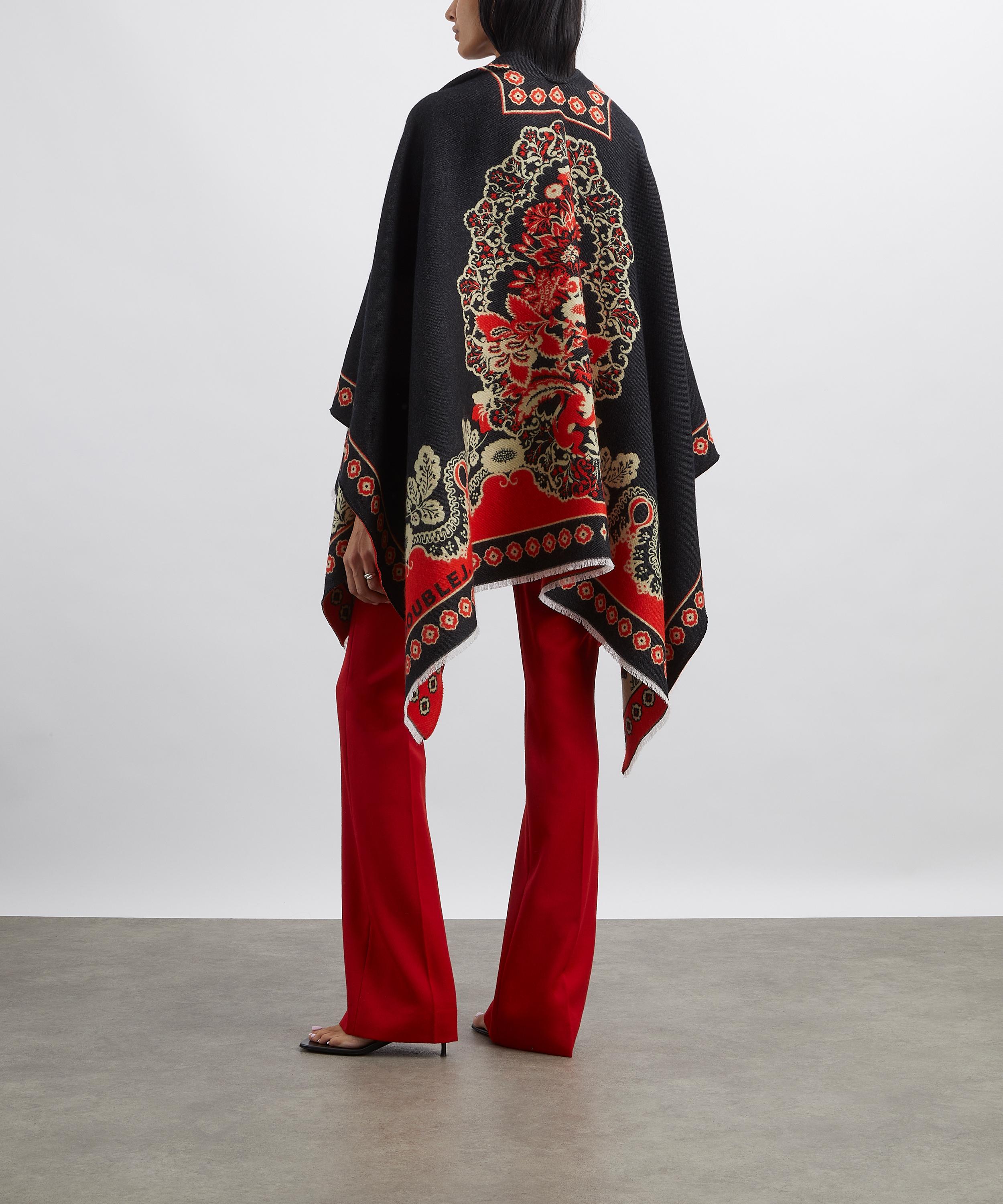 La DoubleJ - Cornucopia Wool-Silk Poncho image number 3