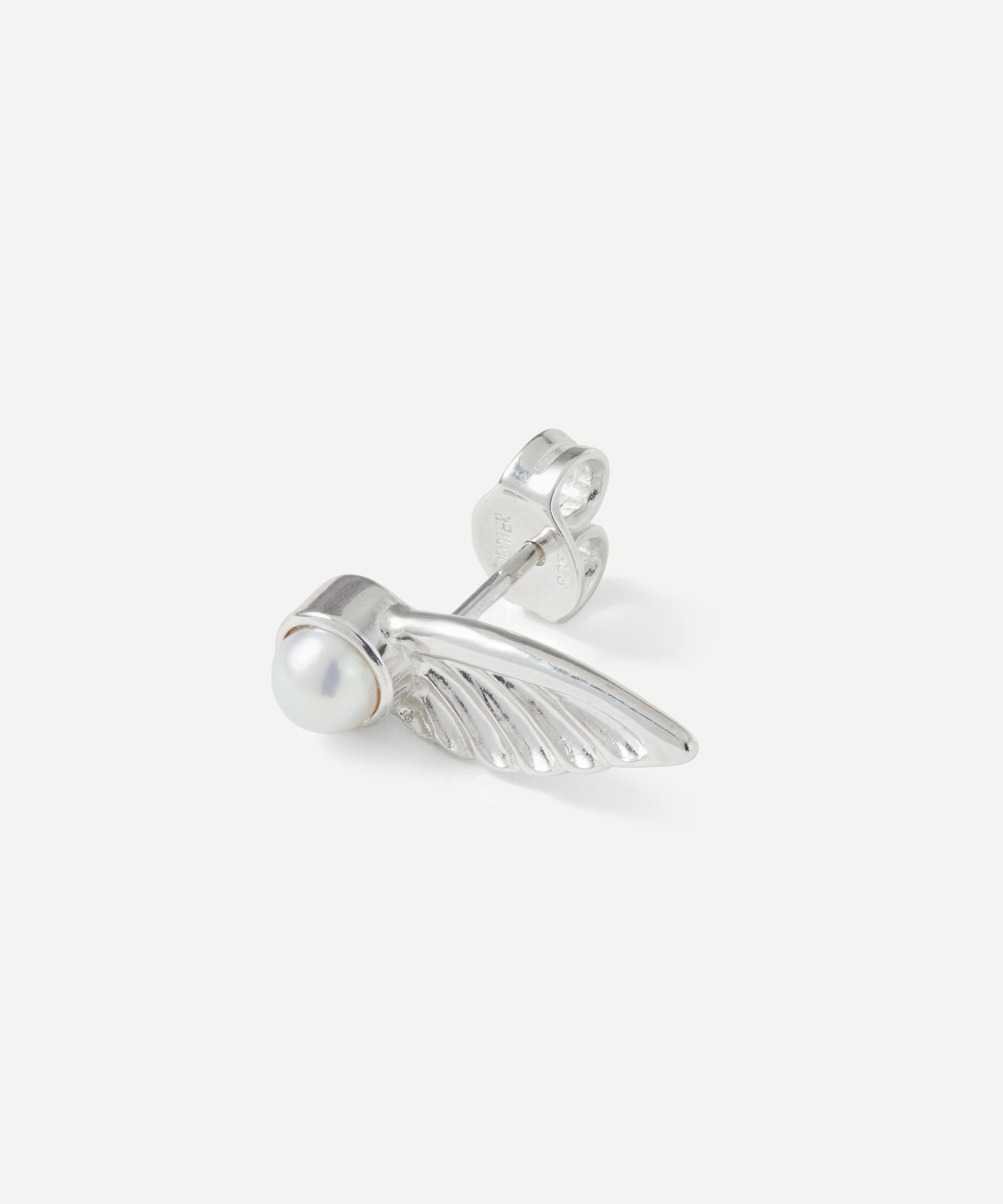 Maria Nilsdotter - Sterling Silver Wing Stud Earring image number 1