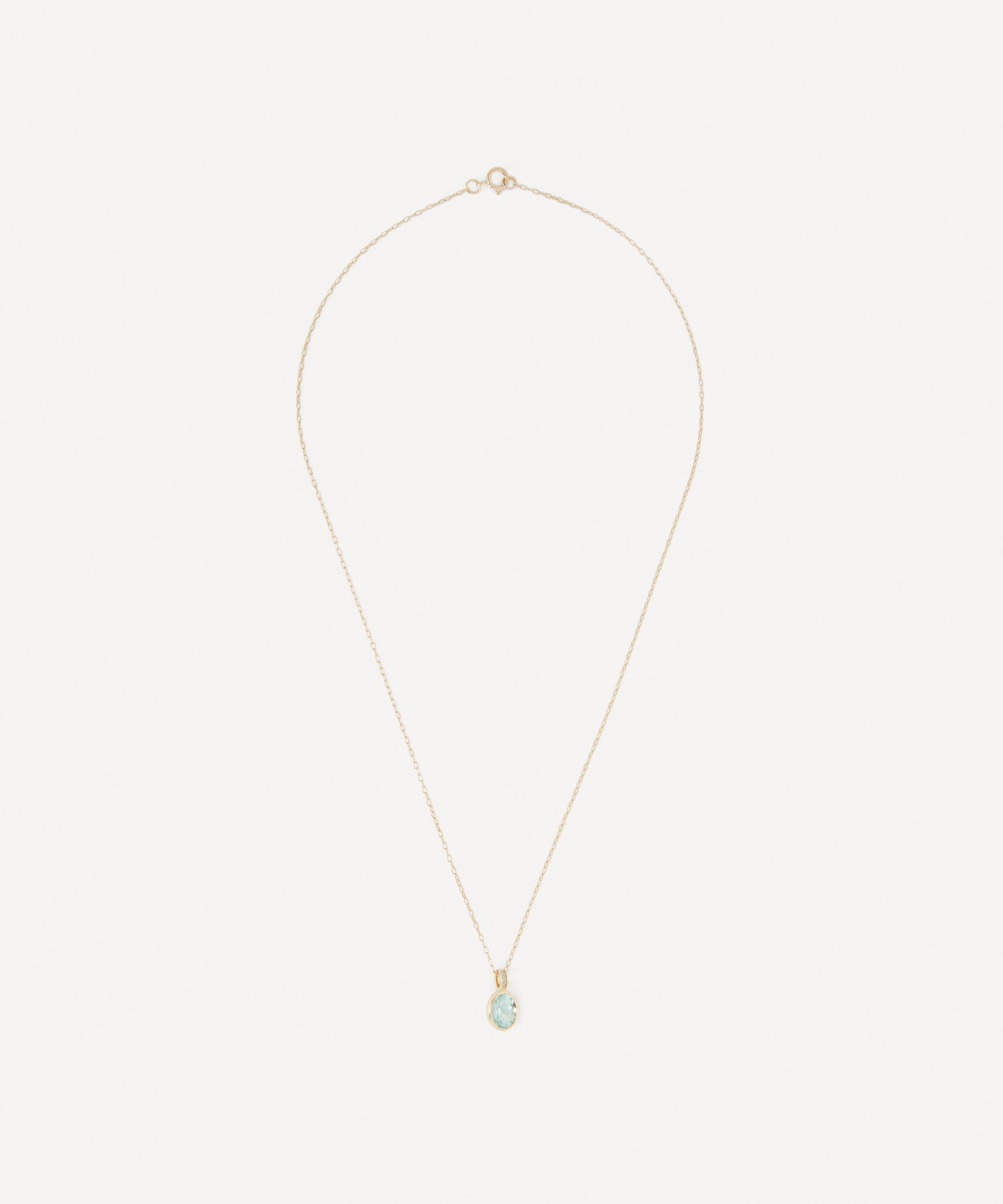 Celine Daoust - 14ct Gold Tourmaline Maya Special Cut Pendant Necklace image number 2