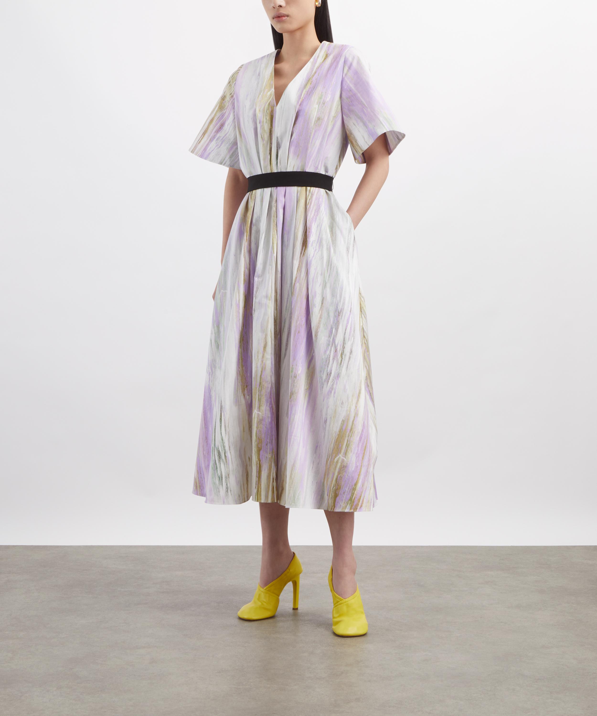 Roksanda - Sana Brush Chalk-Wisteria Dress image number 1