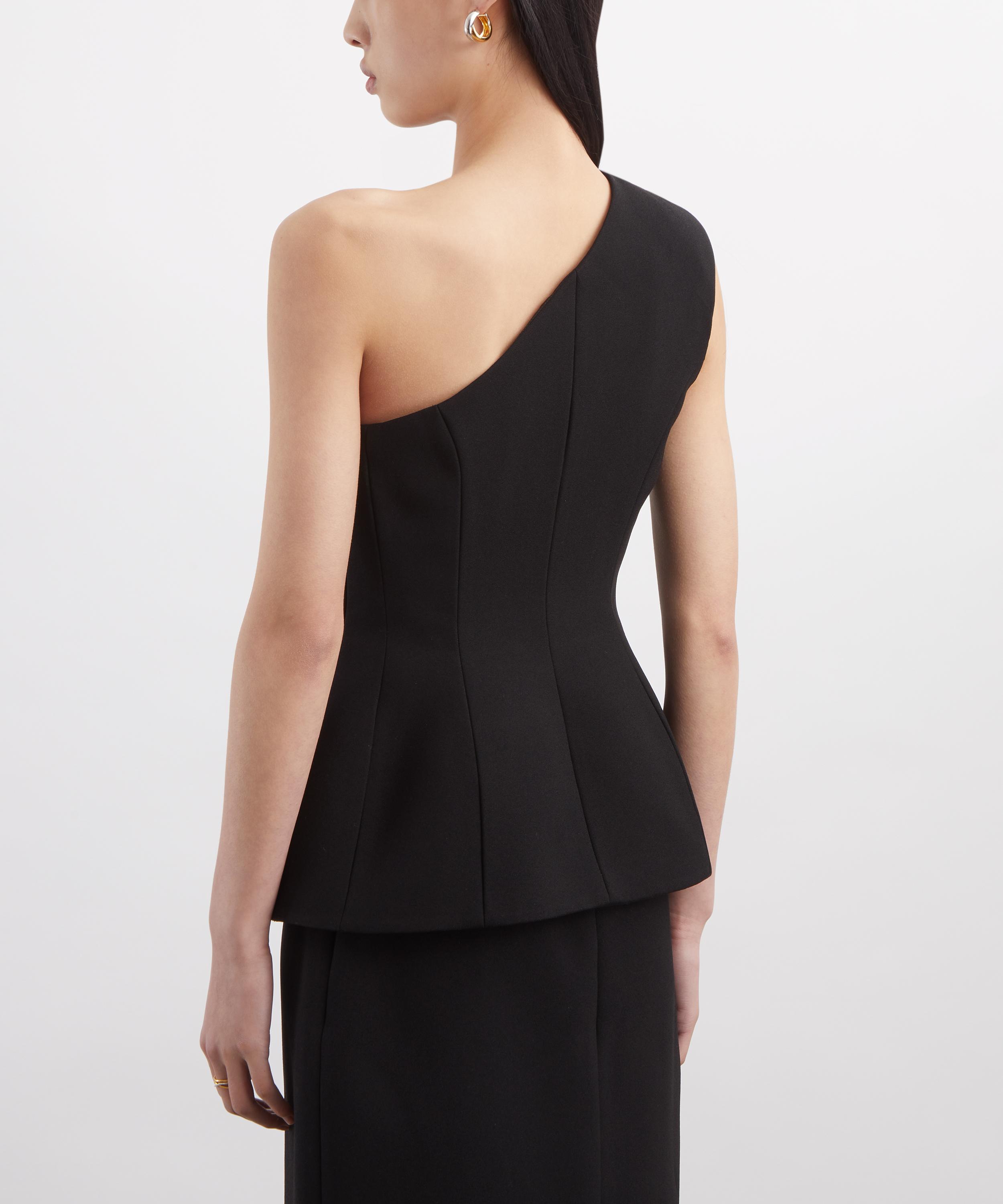Roksanda - Black Vala Single-Shoulder Top image number 3