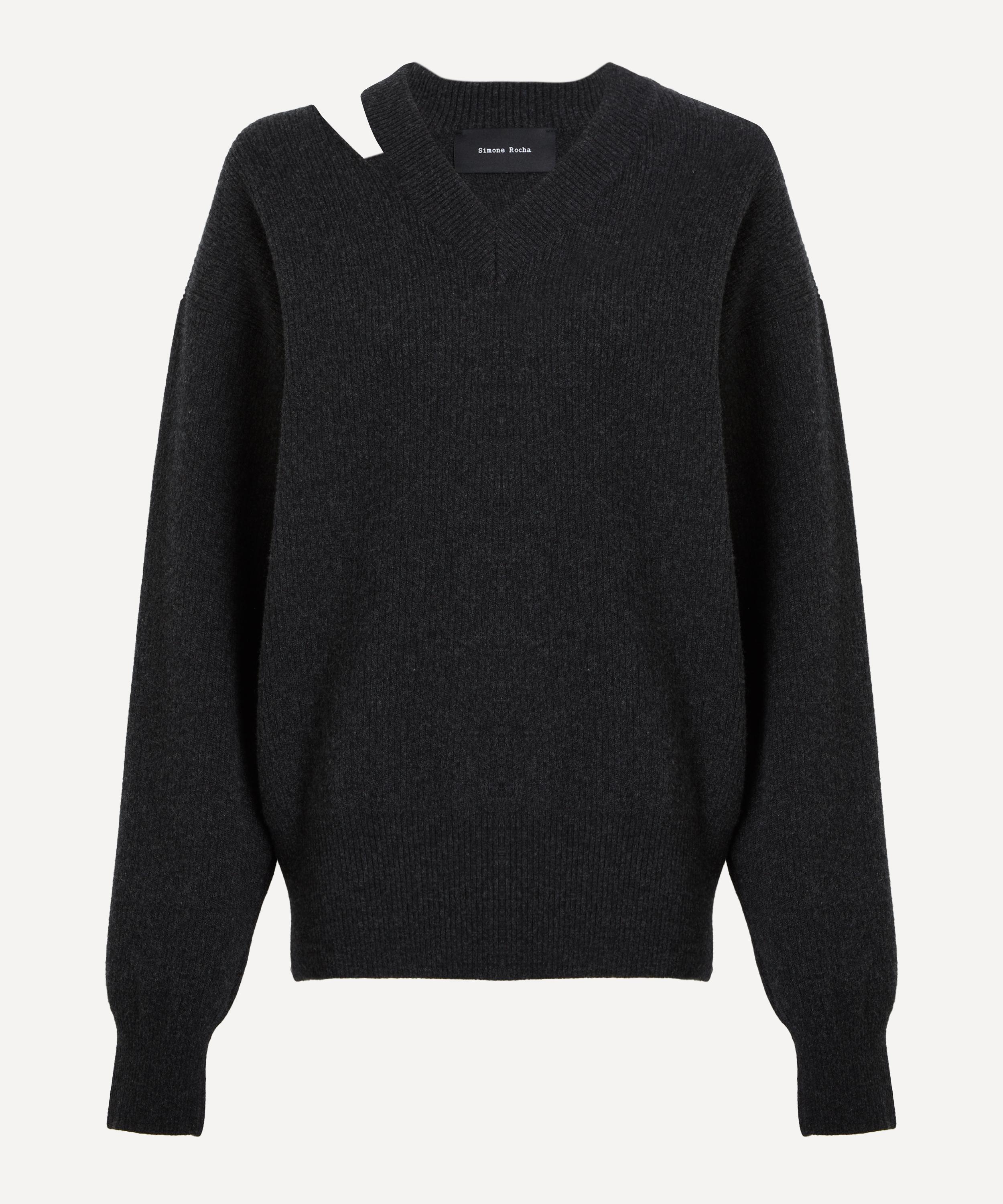 Simone Rocha - Embellished Merino Seam Bite Jumper