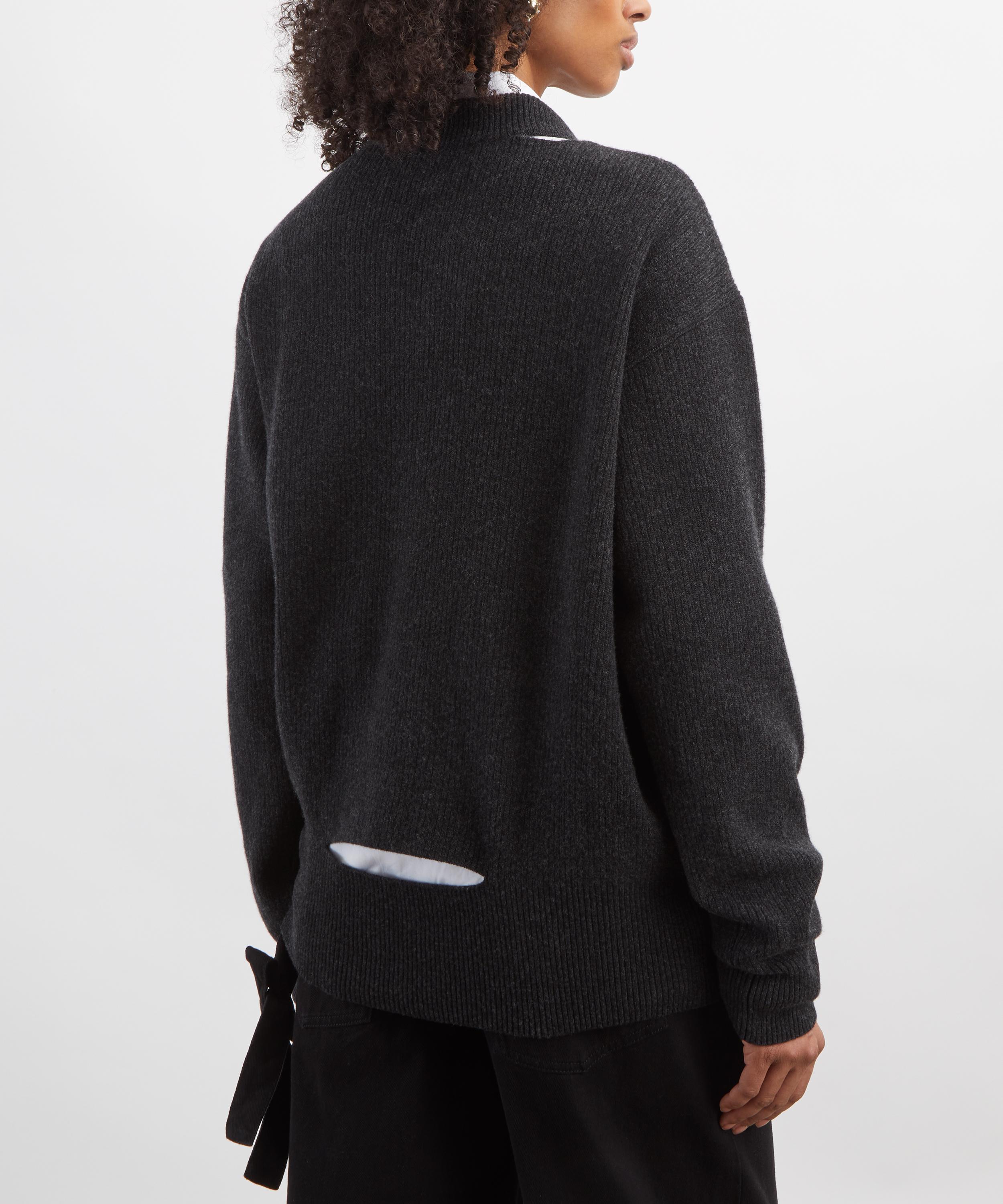 Simone Rocha - Embellished Merino Seam Bite Jumper image number 3