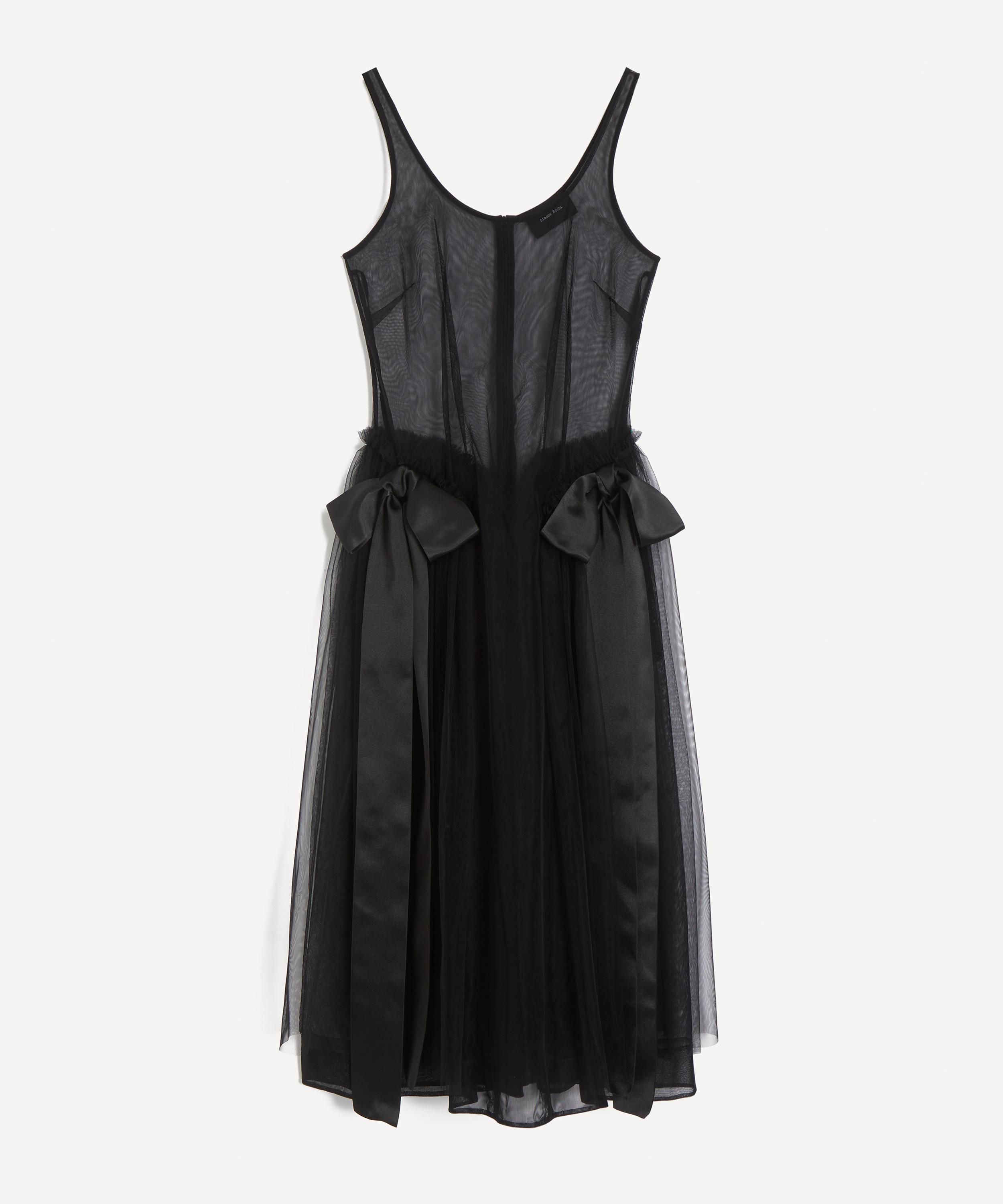 Simone Rocha - Sheer Sculpted Bow Sash Dress