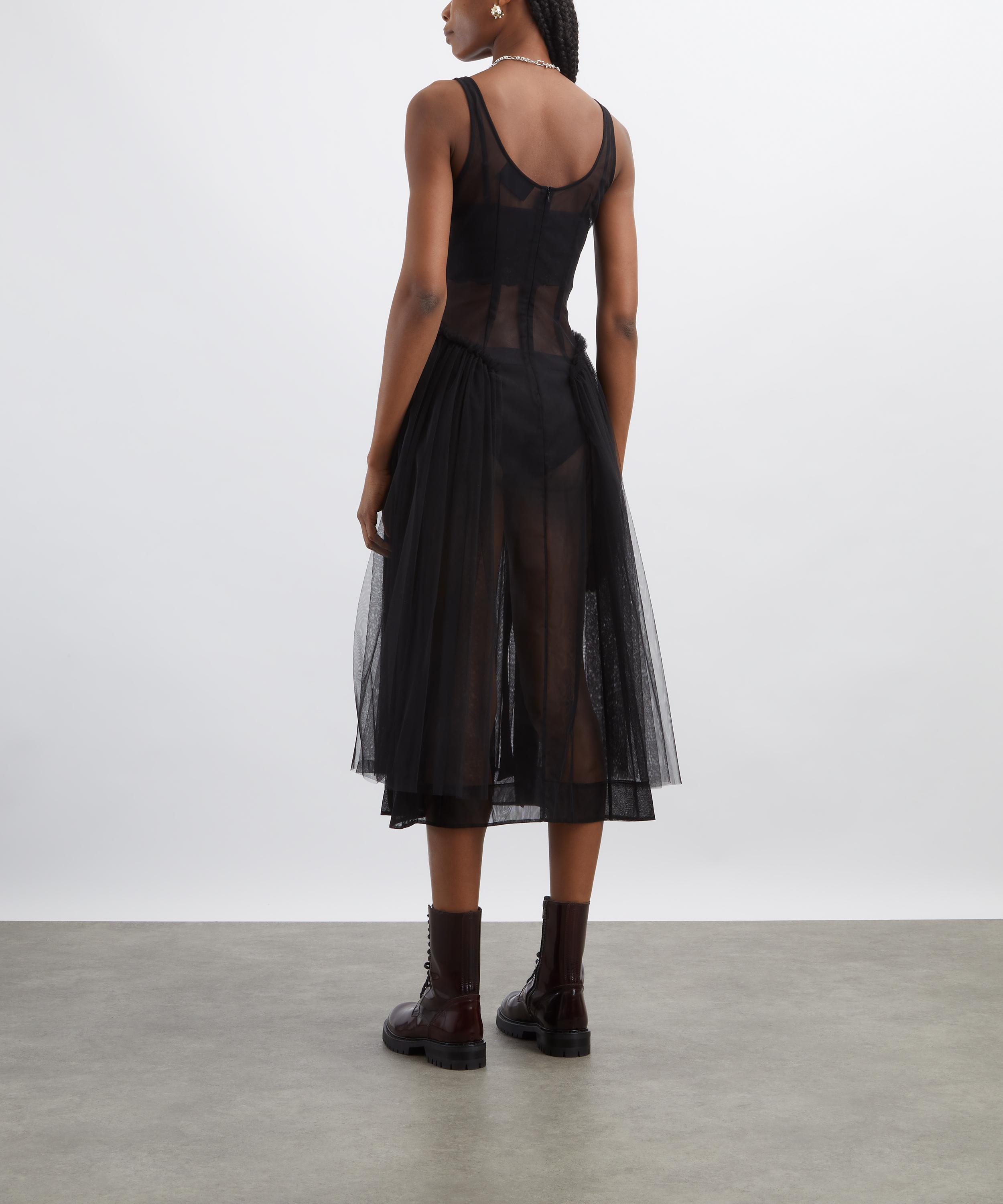 Simone Rocha - Sheer Sculpted Bow Sash Dress image number 3