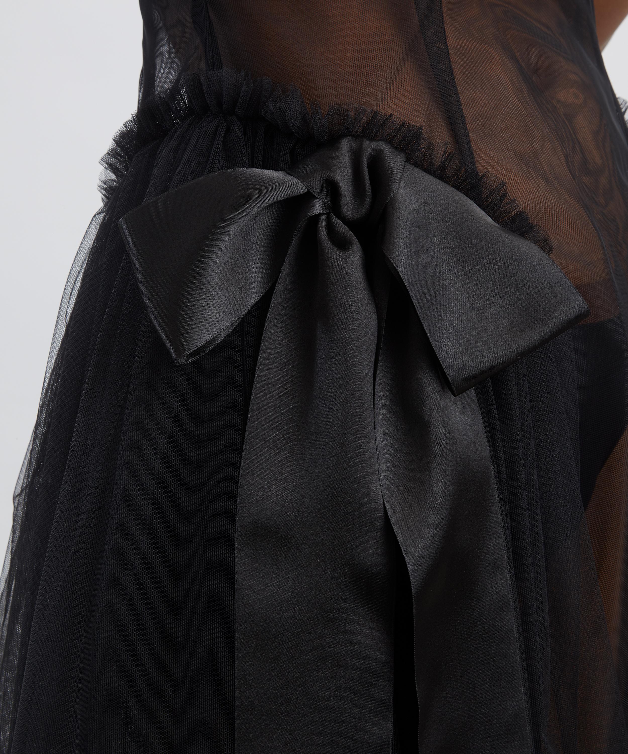 Simone Rocha - Sheer Sculpted Bow Sash Dress image number 4