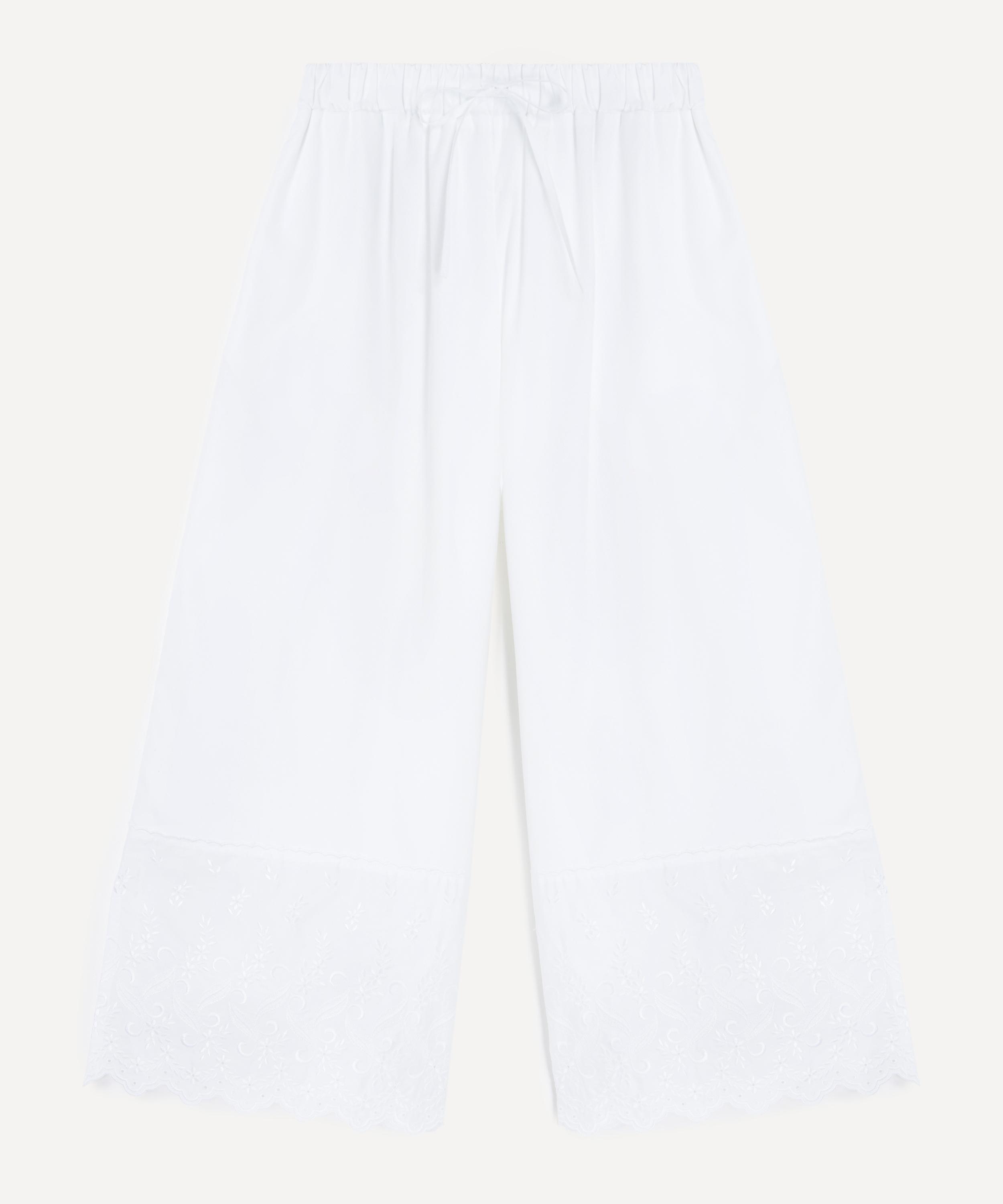 Simone Rocha - White Cropped Easy Trousers