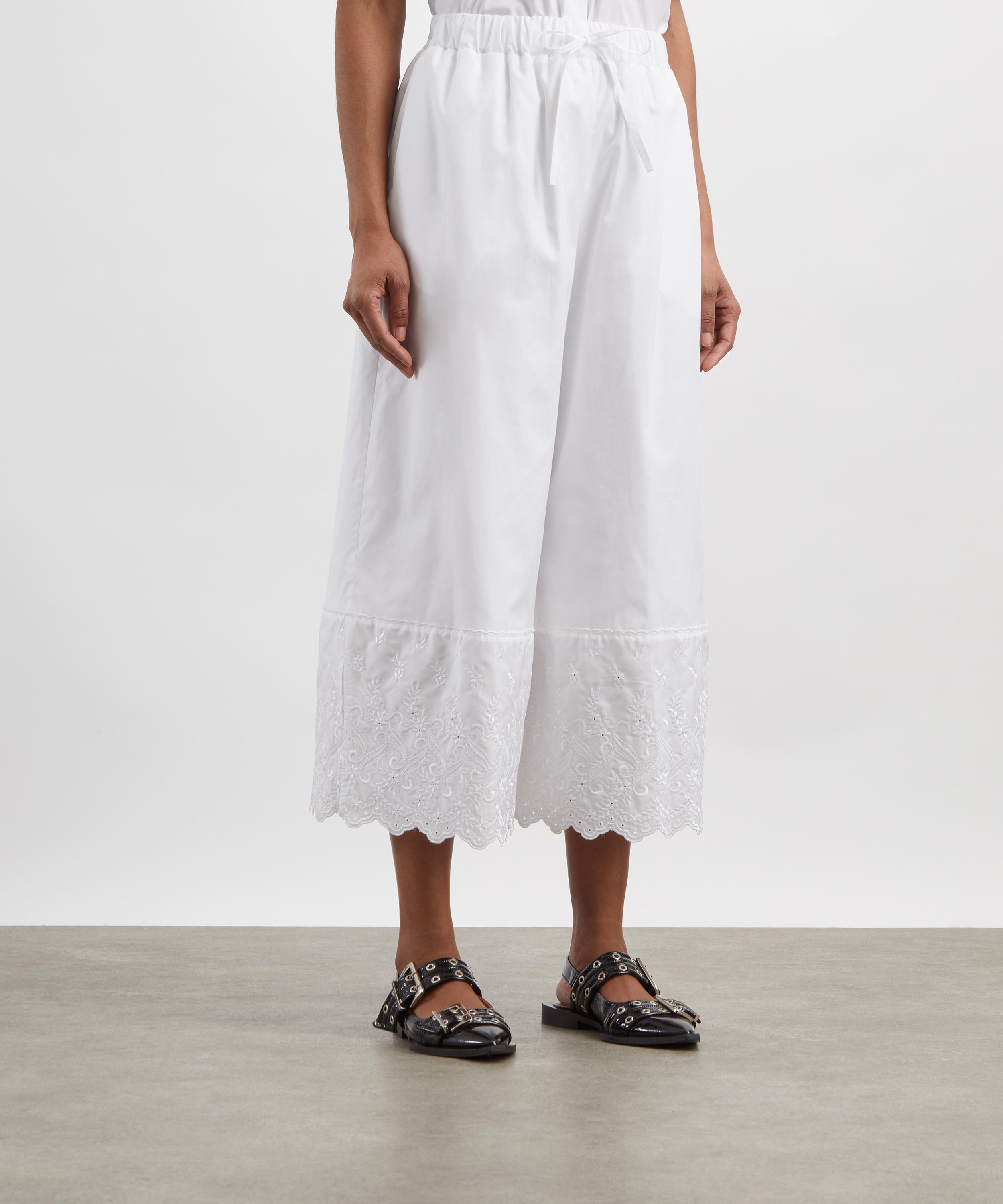 Simone Rocha - White Cropped Easy Trousers image number 2