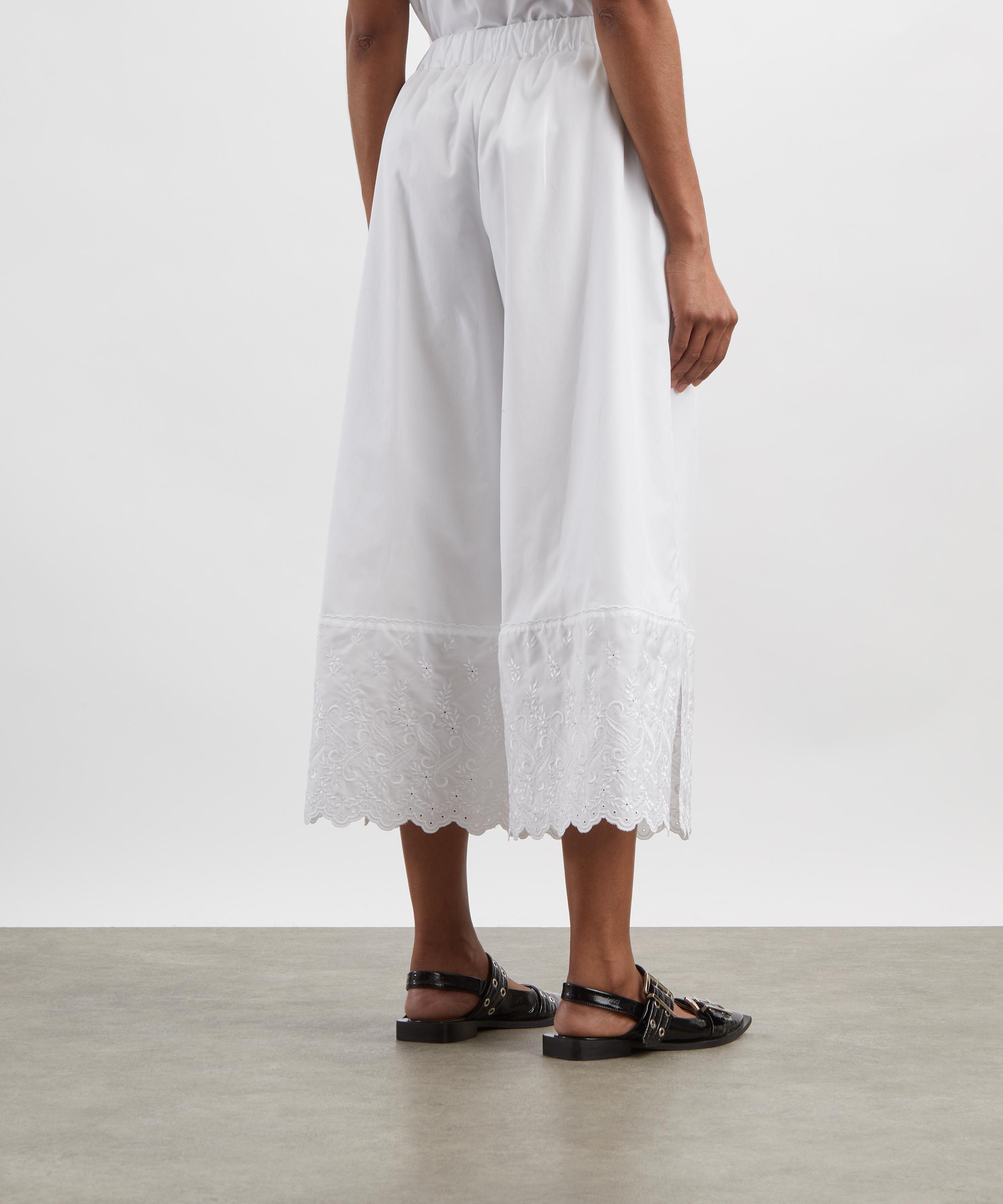 Simone Rocha - White Cropped Easy Trousers image number 3
