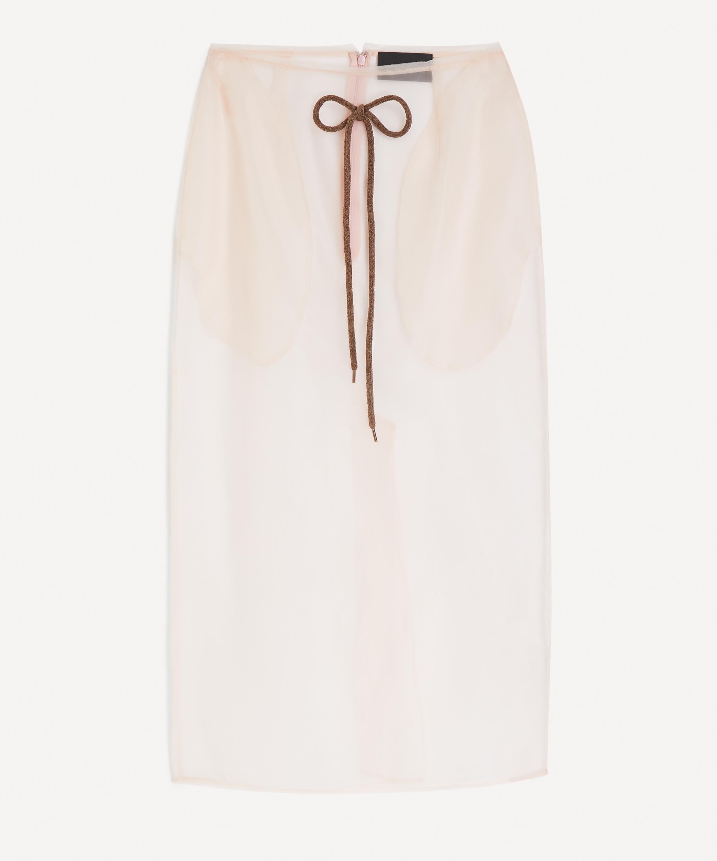 Simone Rocha - Sheer Frayed Pencil Skirt