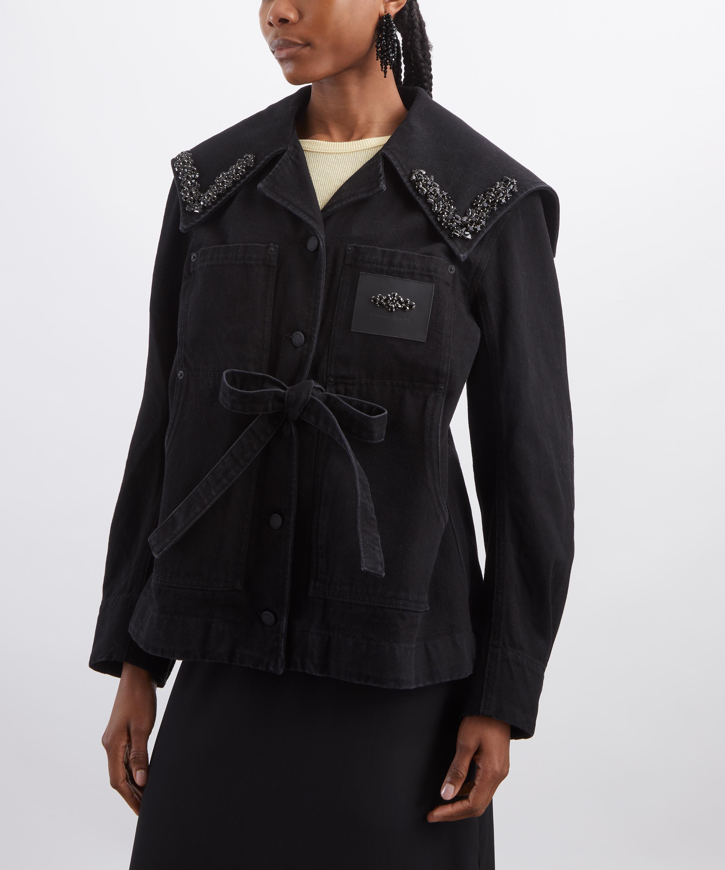 Simone Rocha - Sailor Collar Workwear Bow Jacket image number 2