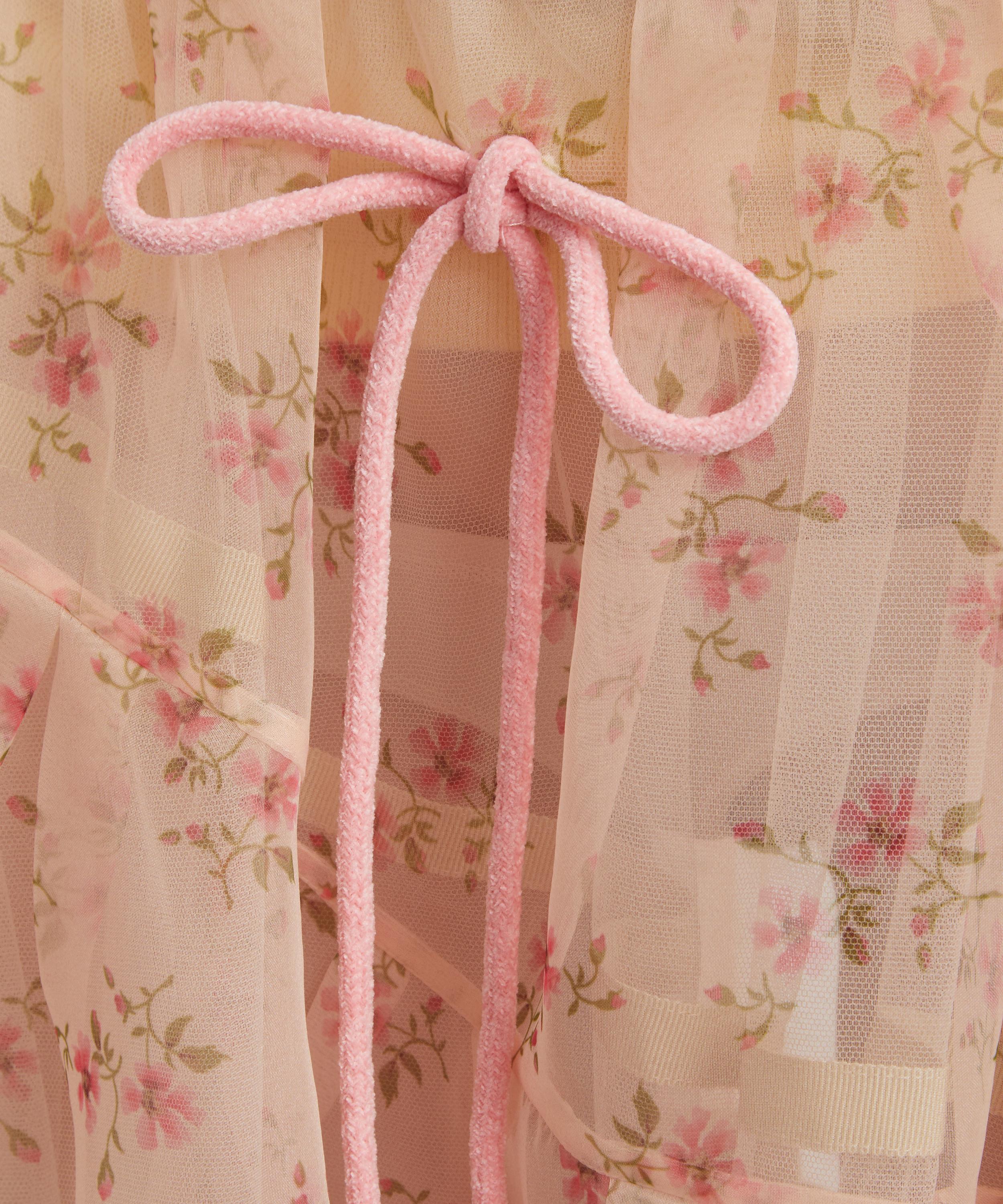 Simone Rocha - Sheer Overlay Long Flounce Skirt image number 4