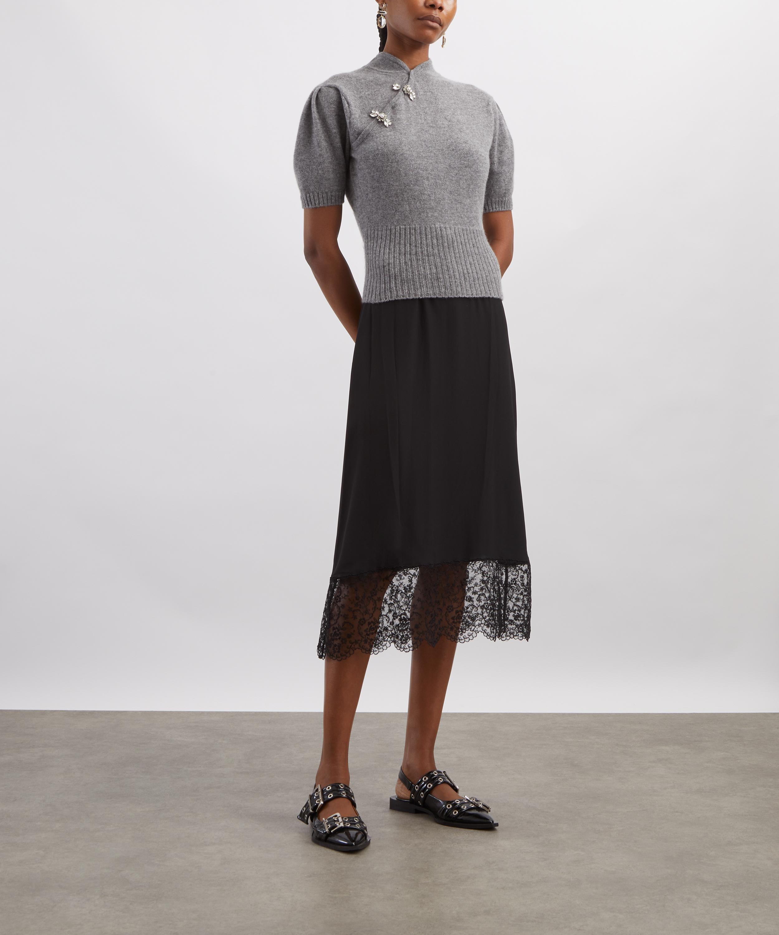 Simone Rocha - Mandarin Collar Cashmere Jumper image number 1