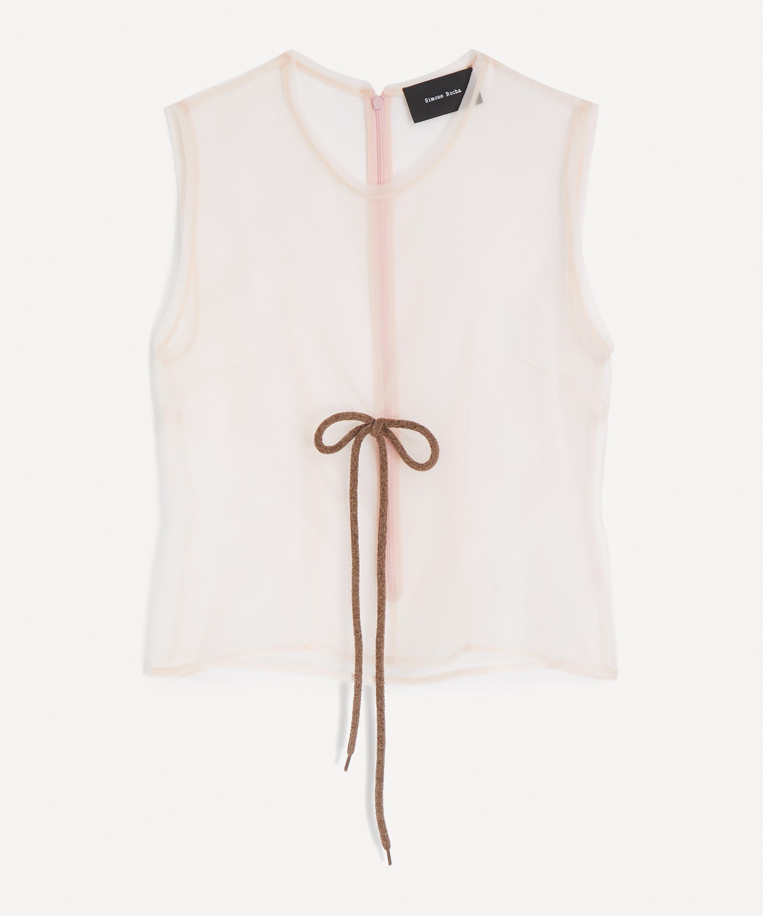 Simone Rocha - Sheer Frayed Contour Top