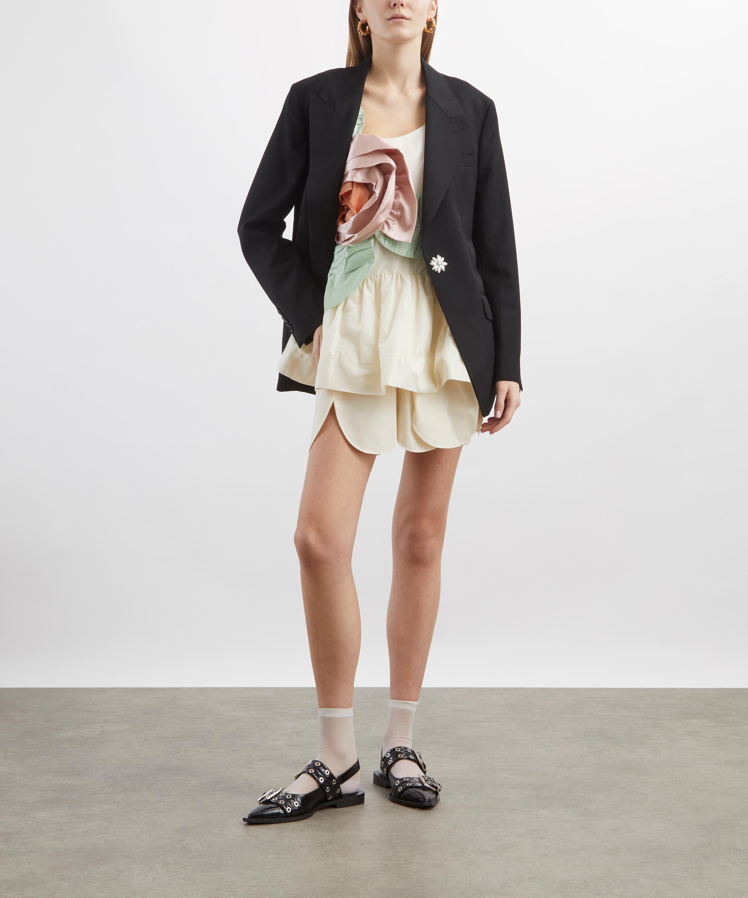 Simone Rocha - Pressed Rosette Tilted Neck Petal Hem Dress image number 1