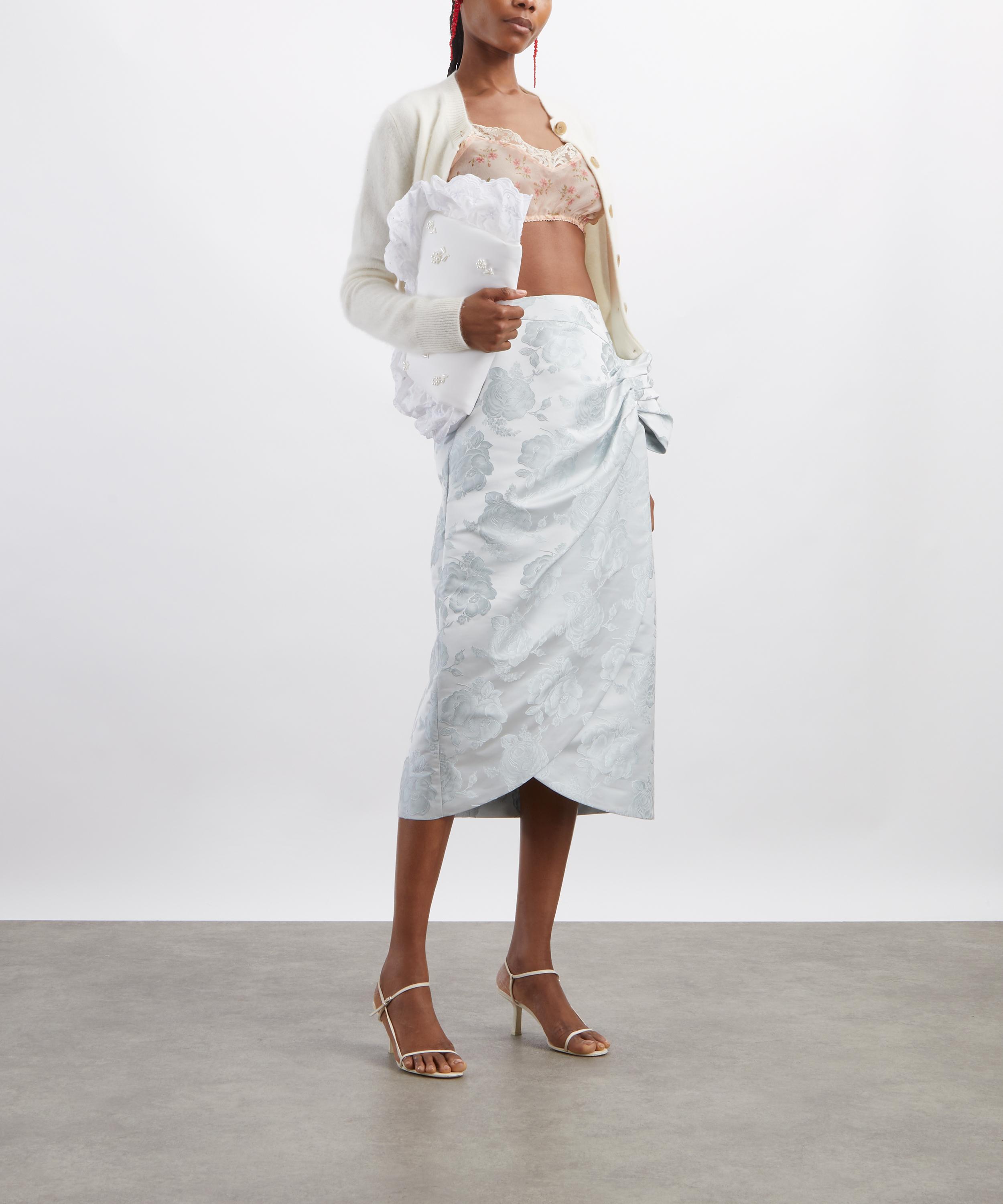 Simone Rocha - Gathered Flower Sash Skirt image number 1