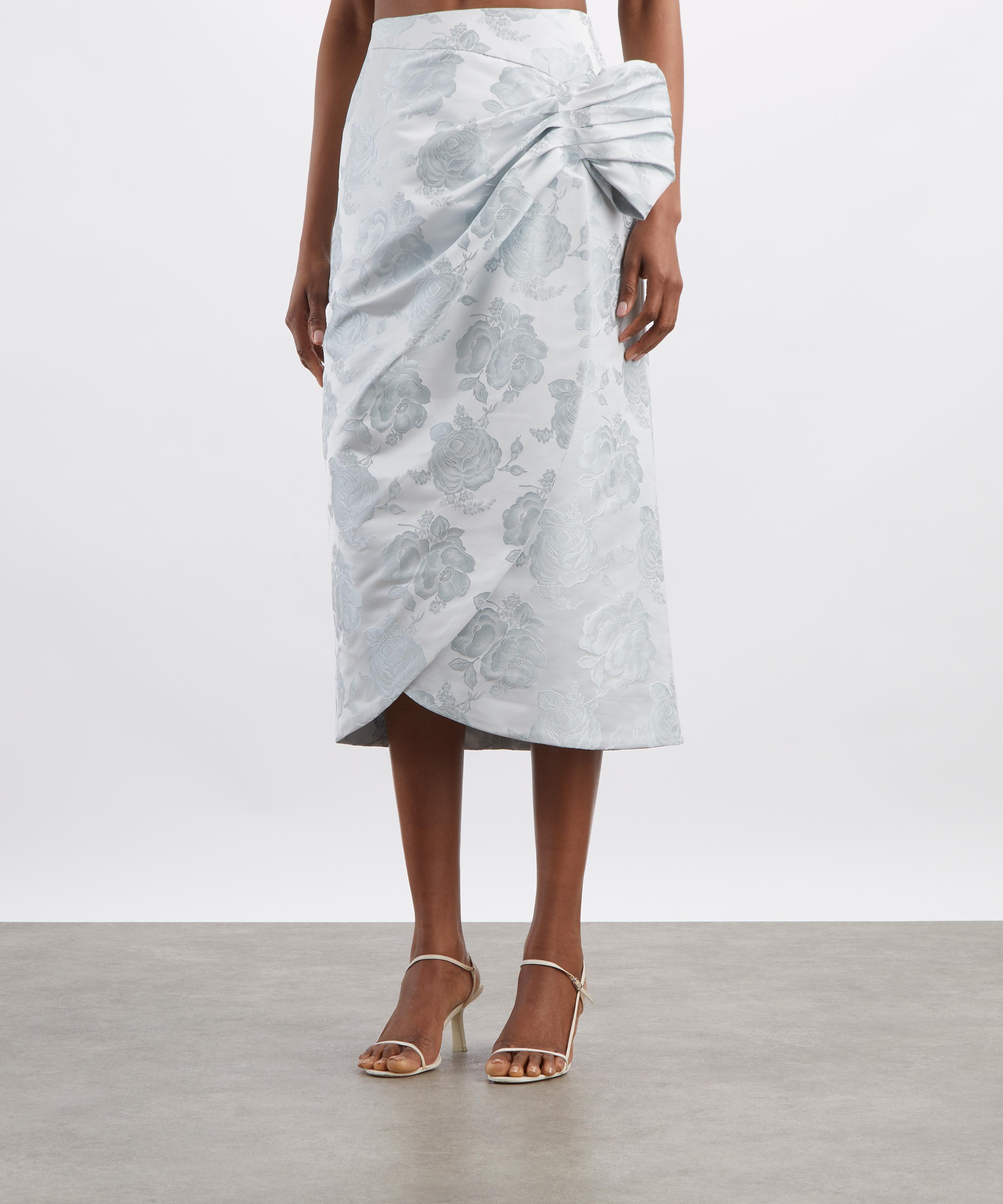 Simone Rocha - Gathered Flower Sash Skirt image number 2