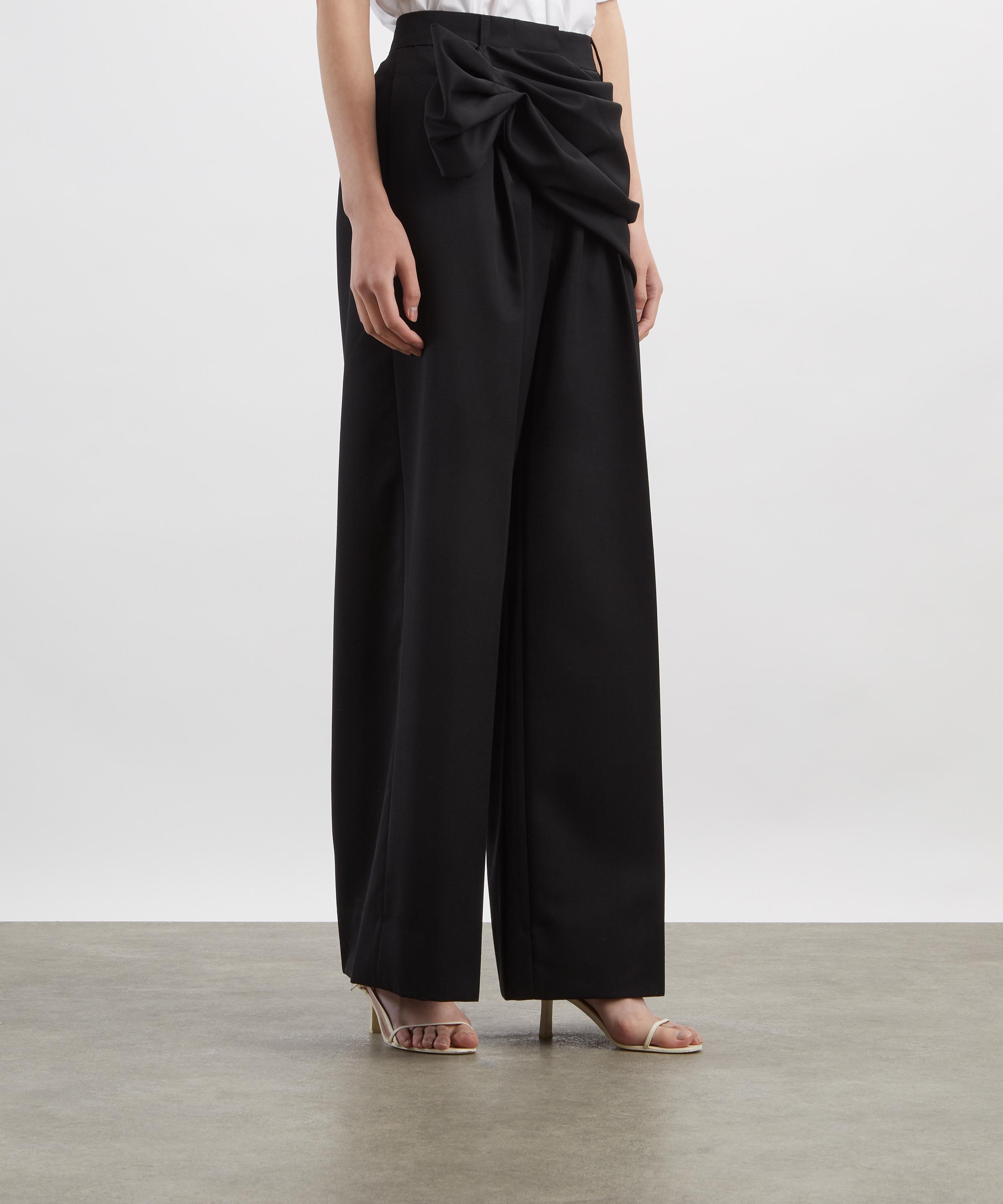 Simone Rocha - Gathered Flower Sash Trousers image number 2