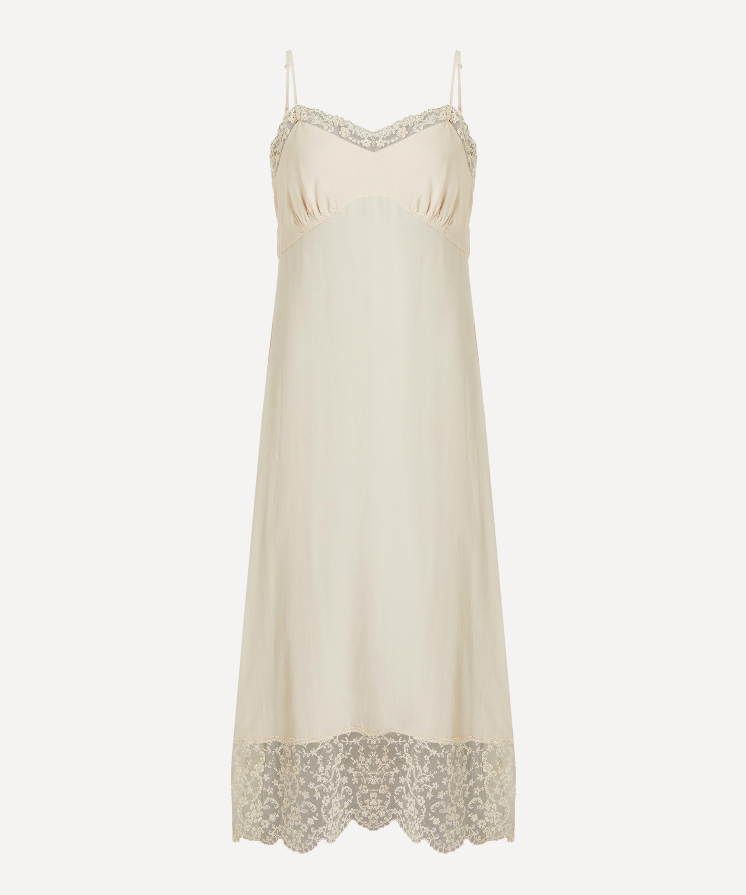 Simone Rocha - Black Lace Trim Slip Dress