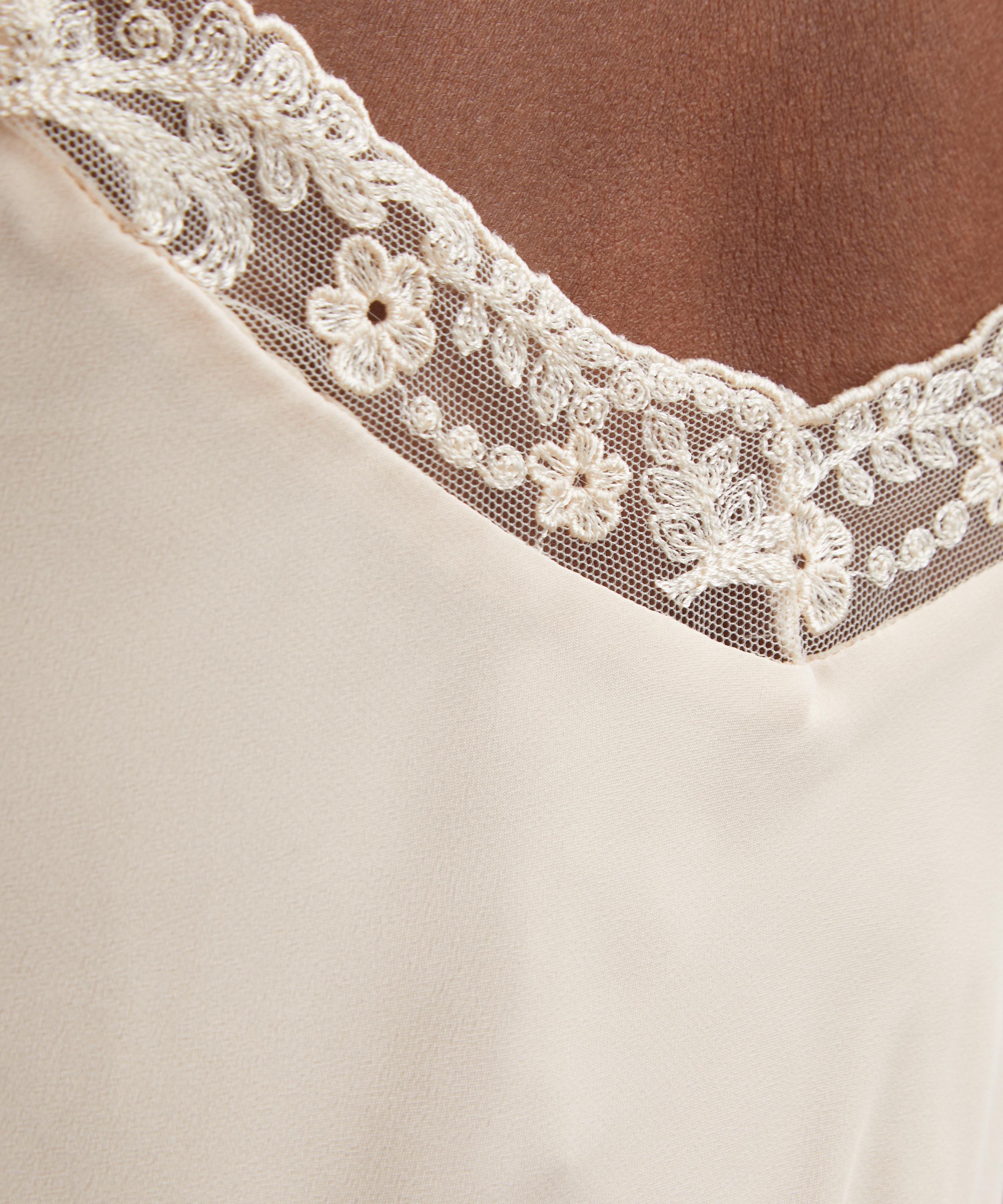 Simone Rocha - Black Lace Trim Slip Dress image number 4