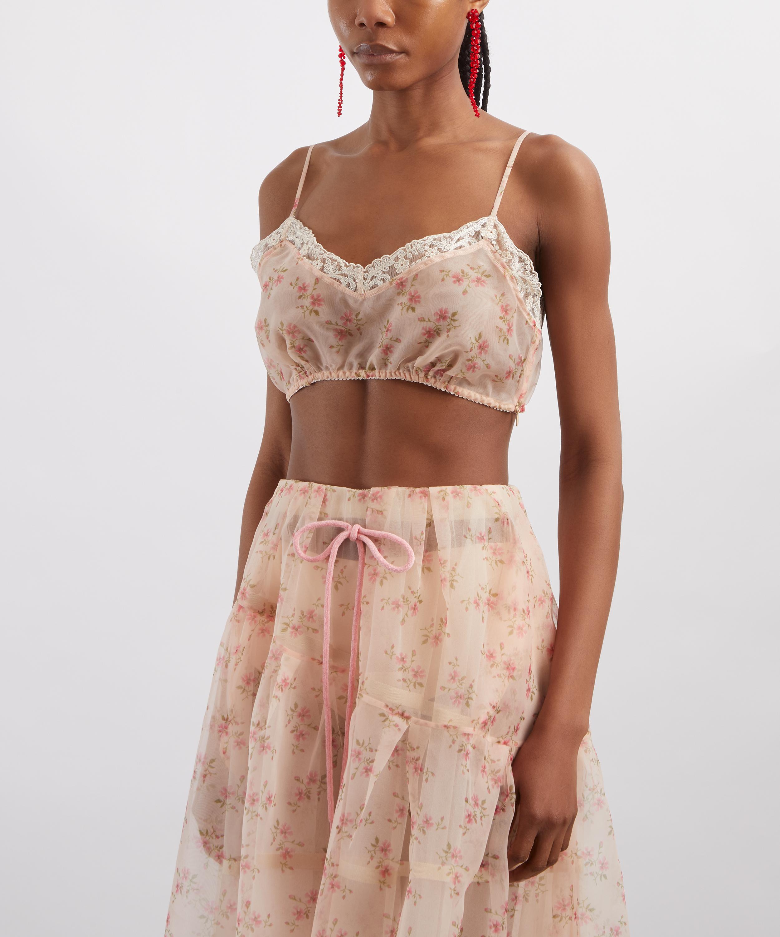 Simone Rocha - Sheer Lace Trim Bralette image number 2