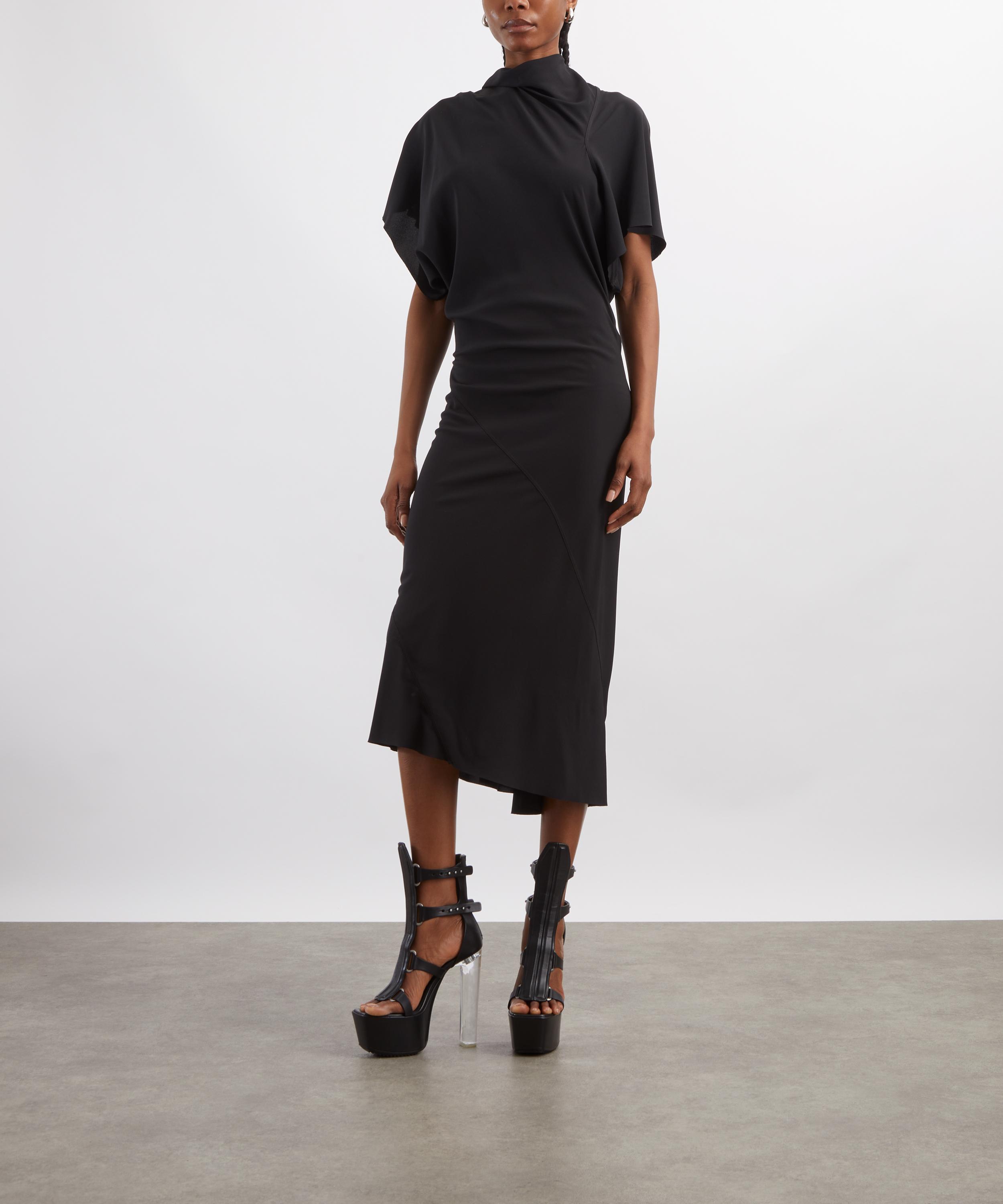 Rick Owens - Seb Draped Midi Dress image number 2