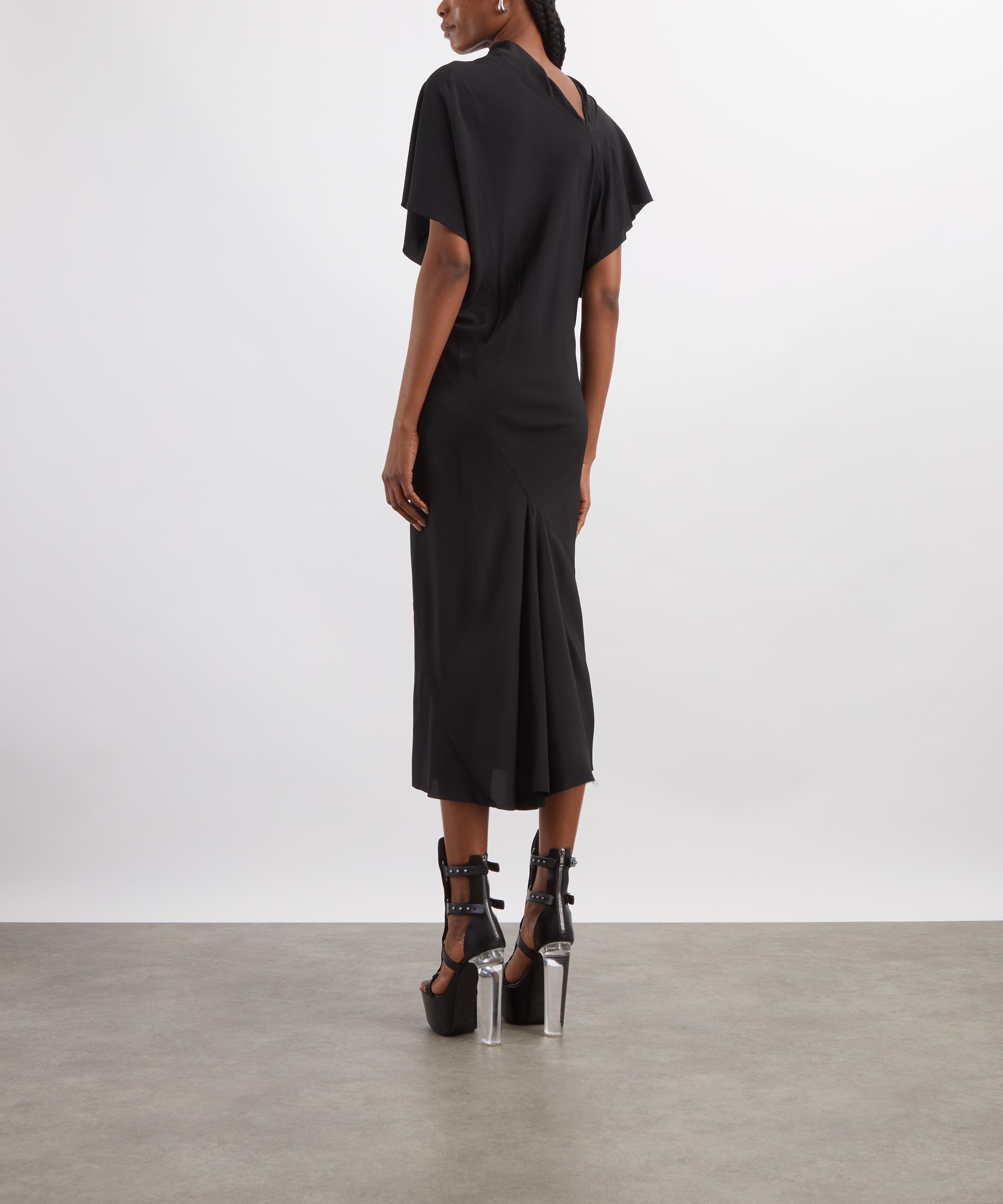 Rick Owens - Seb Draped Midi Dress image number 3