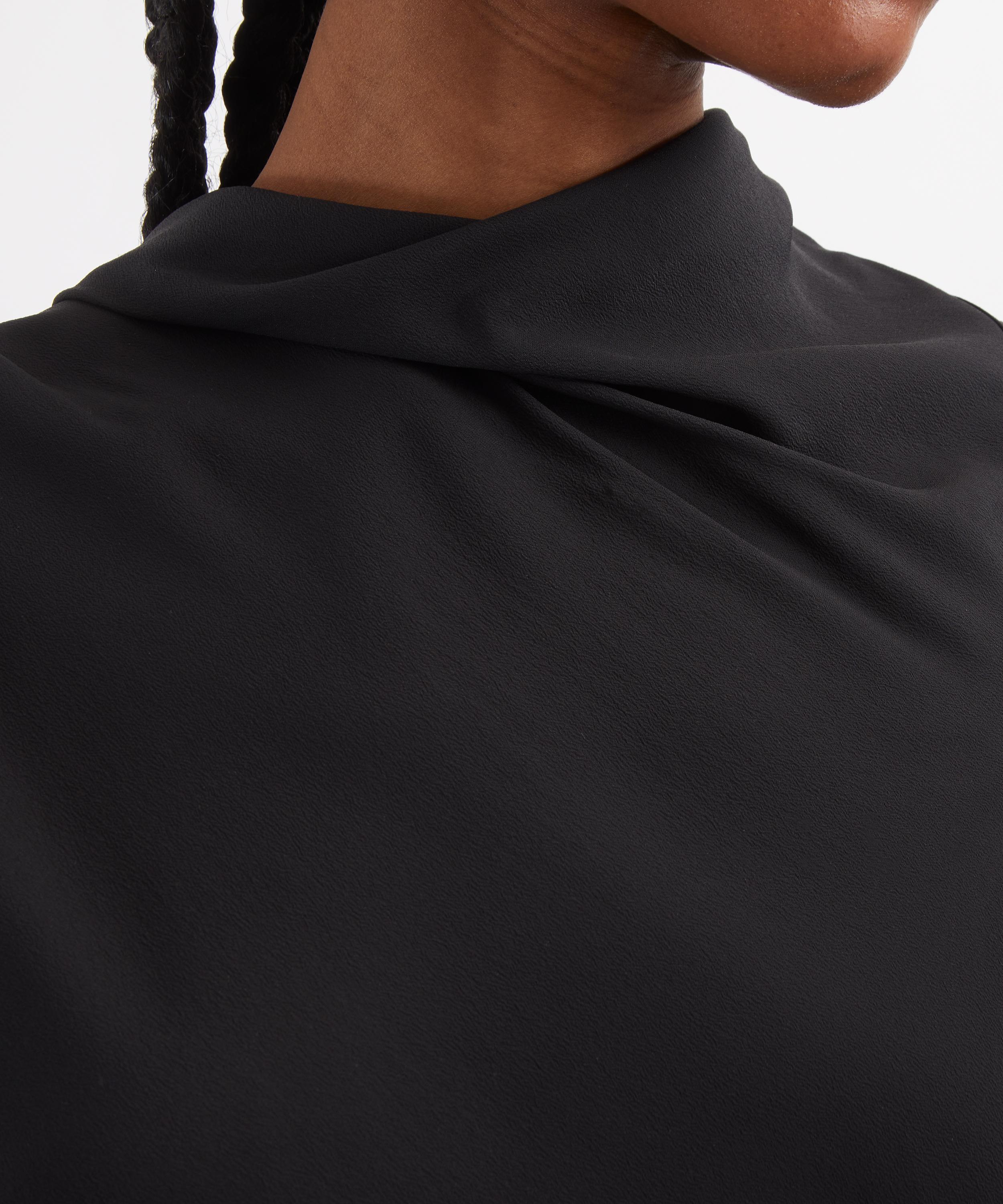 Rick Owens - Seb Draped Midi Dress image number 4