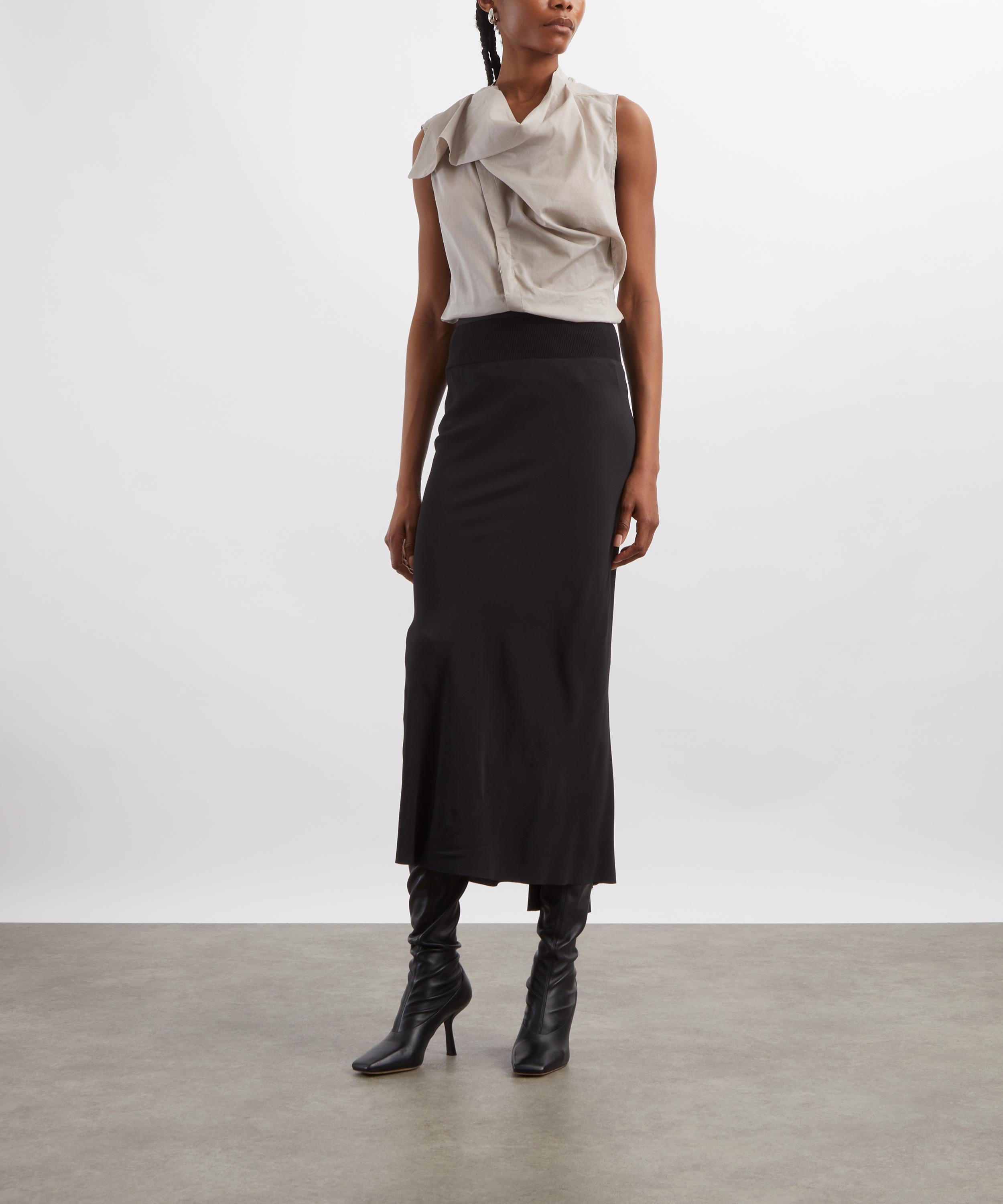 Rick Owens - Black Calf Bias Skirt&nbsp; image number 1