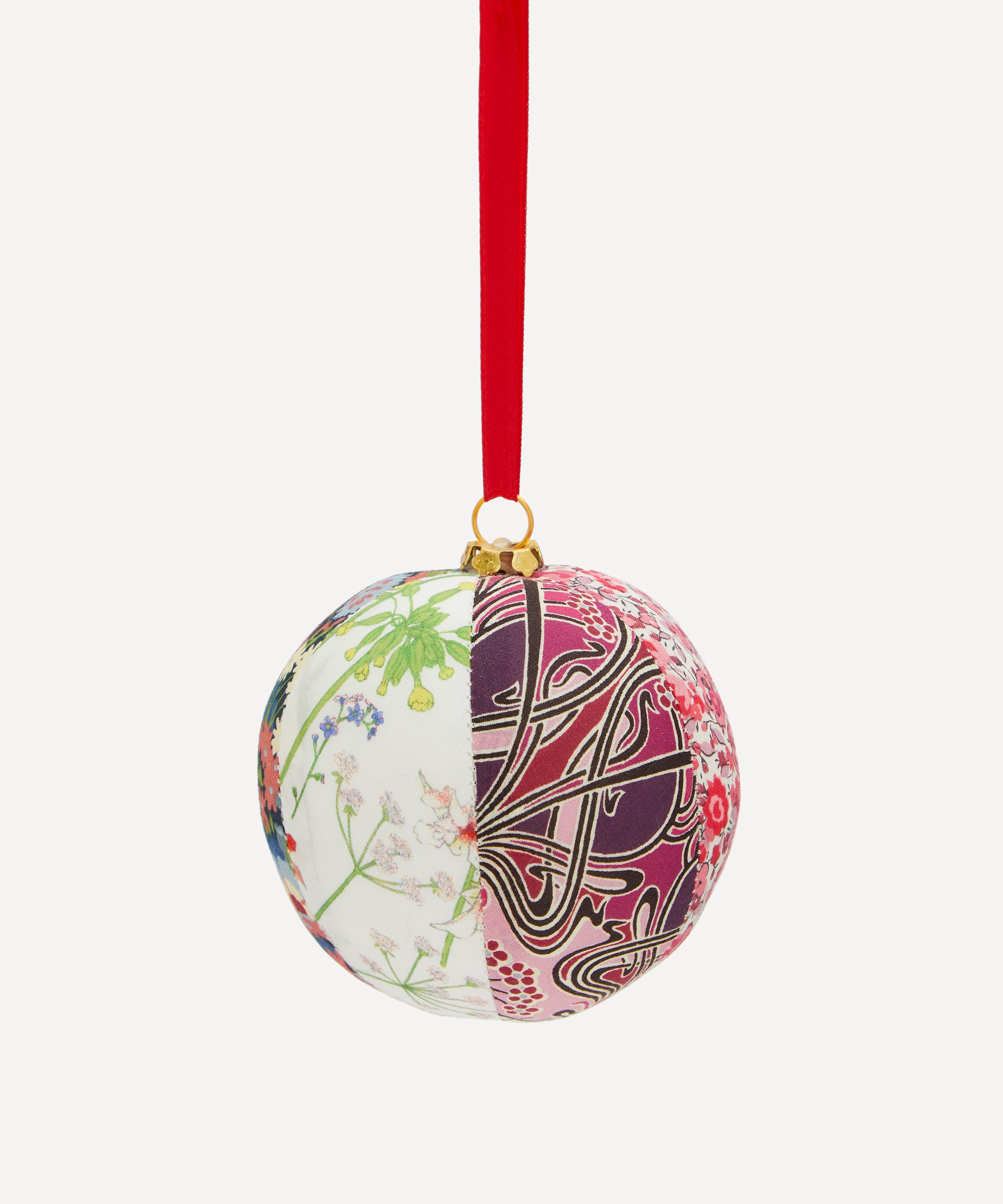 Christmas - Liberty Print Fabric Patchwork Ornament image number 0