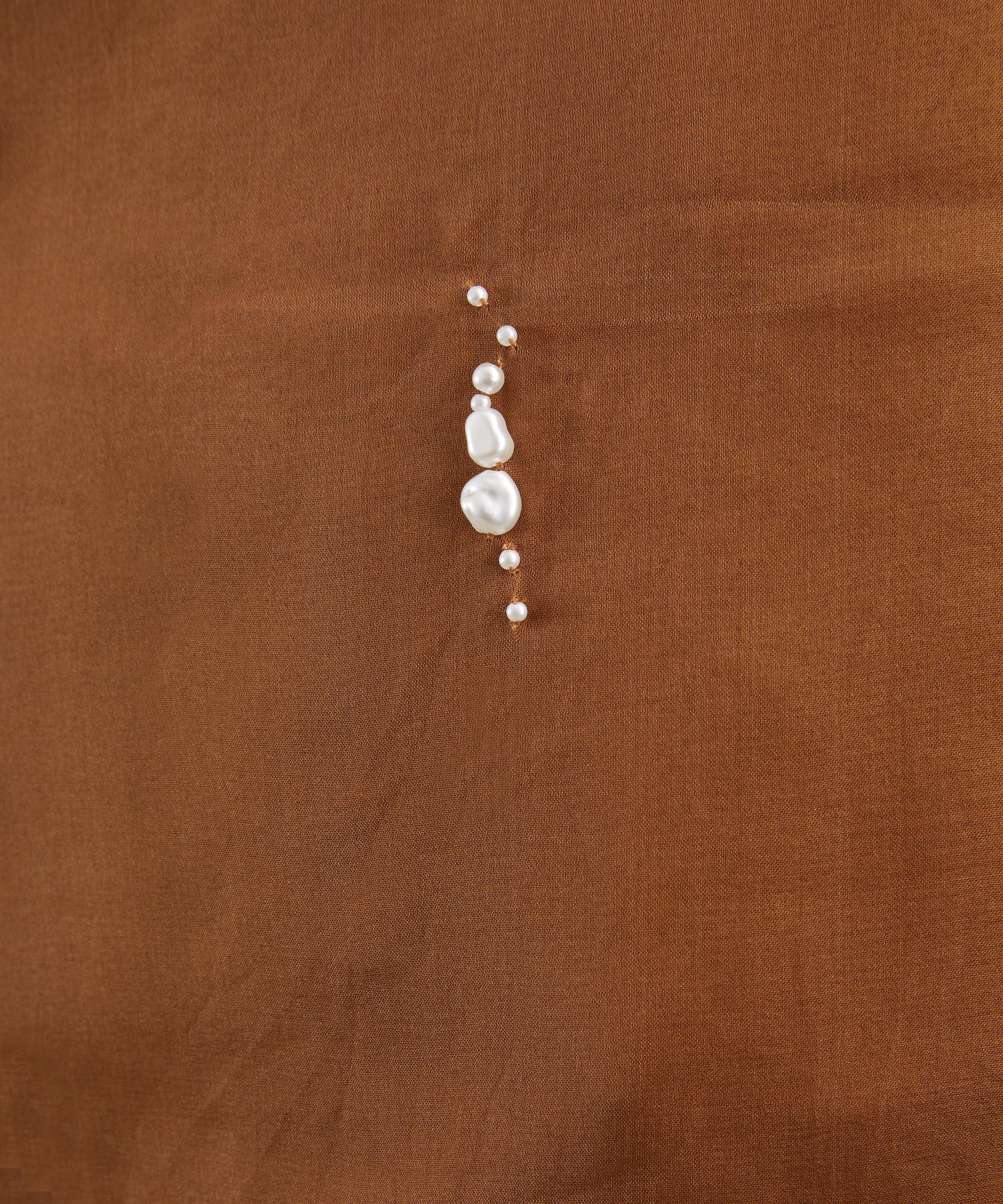 R&oacute;he - Pearl-Embellished Organza Skirt image number 4