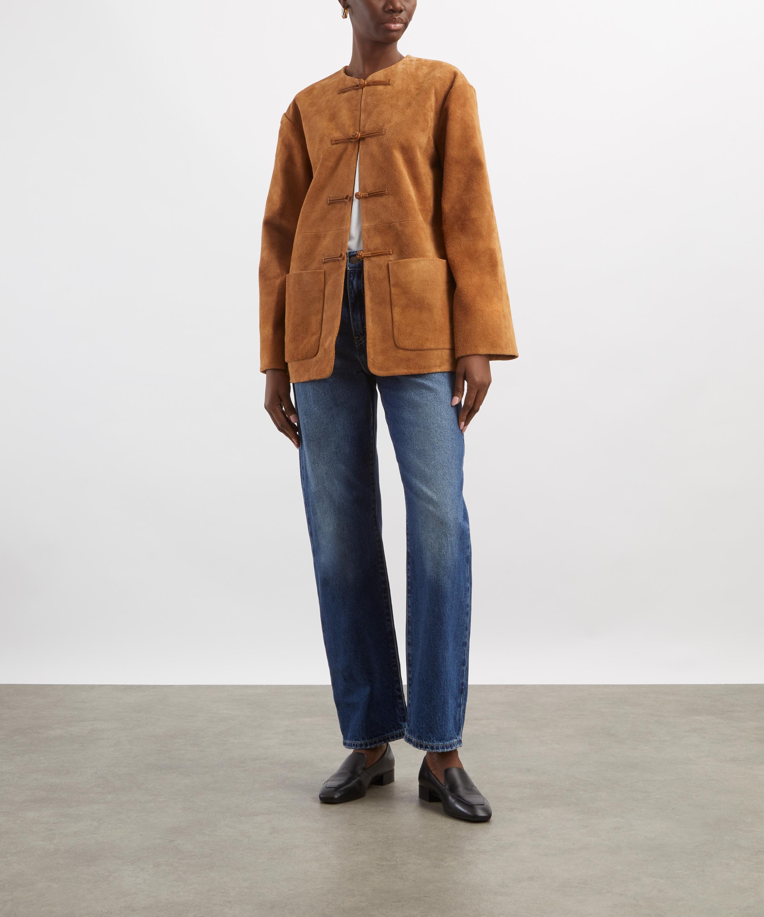 R&oacute;he - Mandarin Textured Suede Jacket image number 1