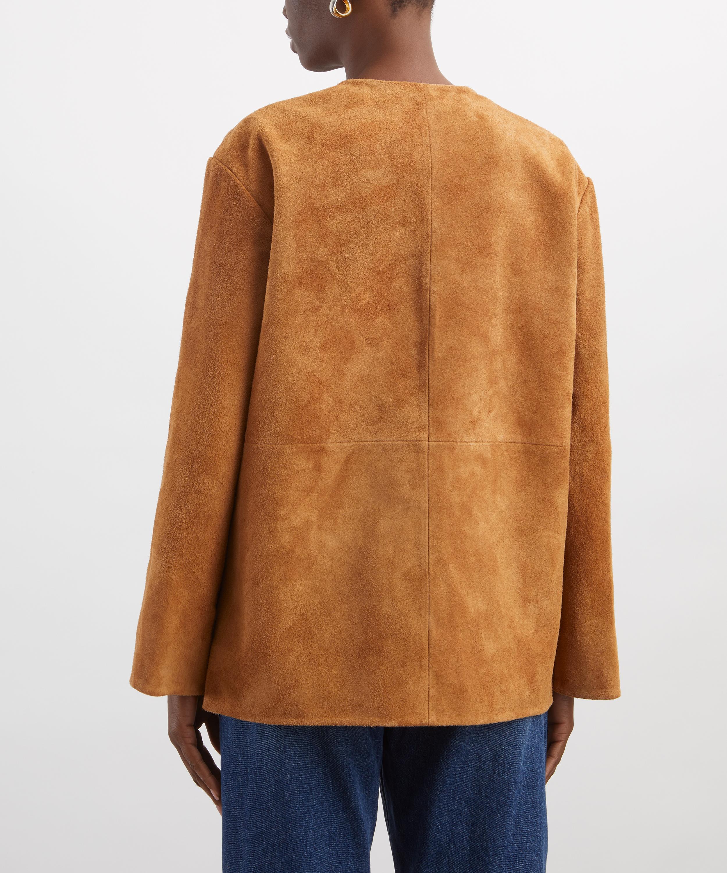R&oacute;he - Mandarin Textured Suede Jacket image number 3